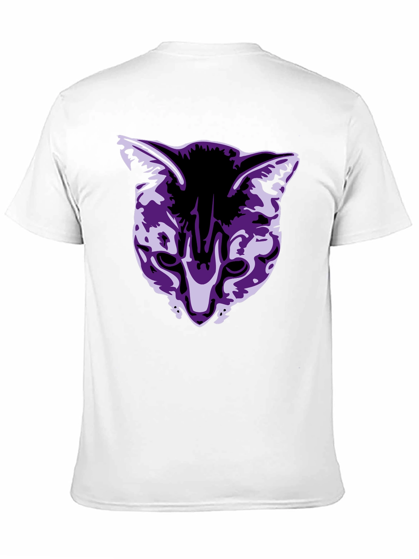 Cool Cat Graphic Tee - Black Cotton Blend