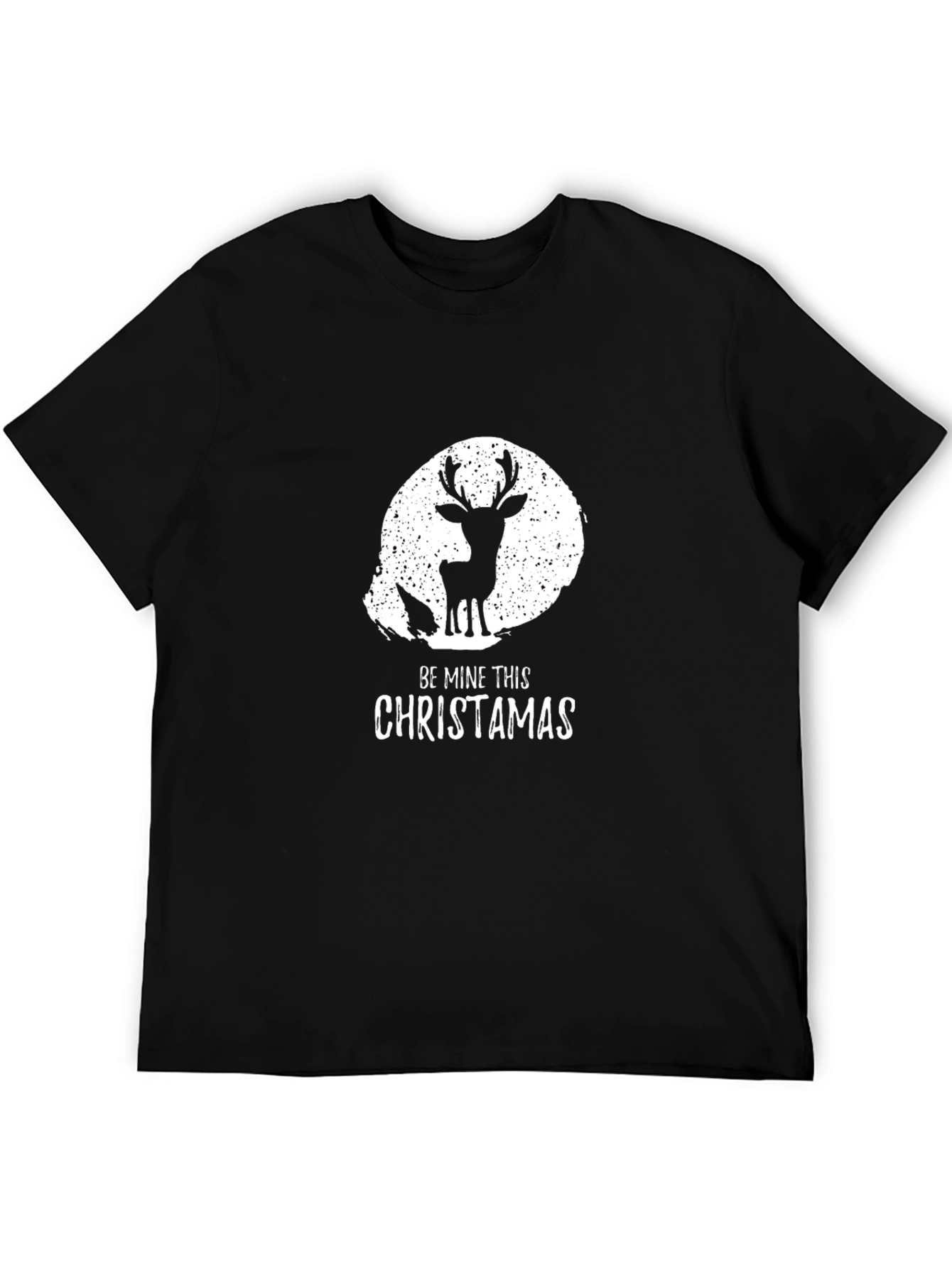 Be Mine This Christamas T-Shirt Deer Silhouette