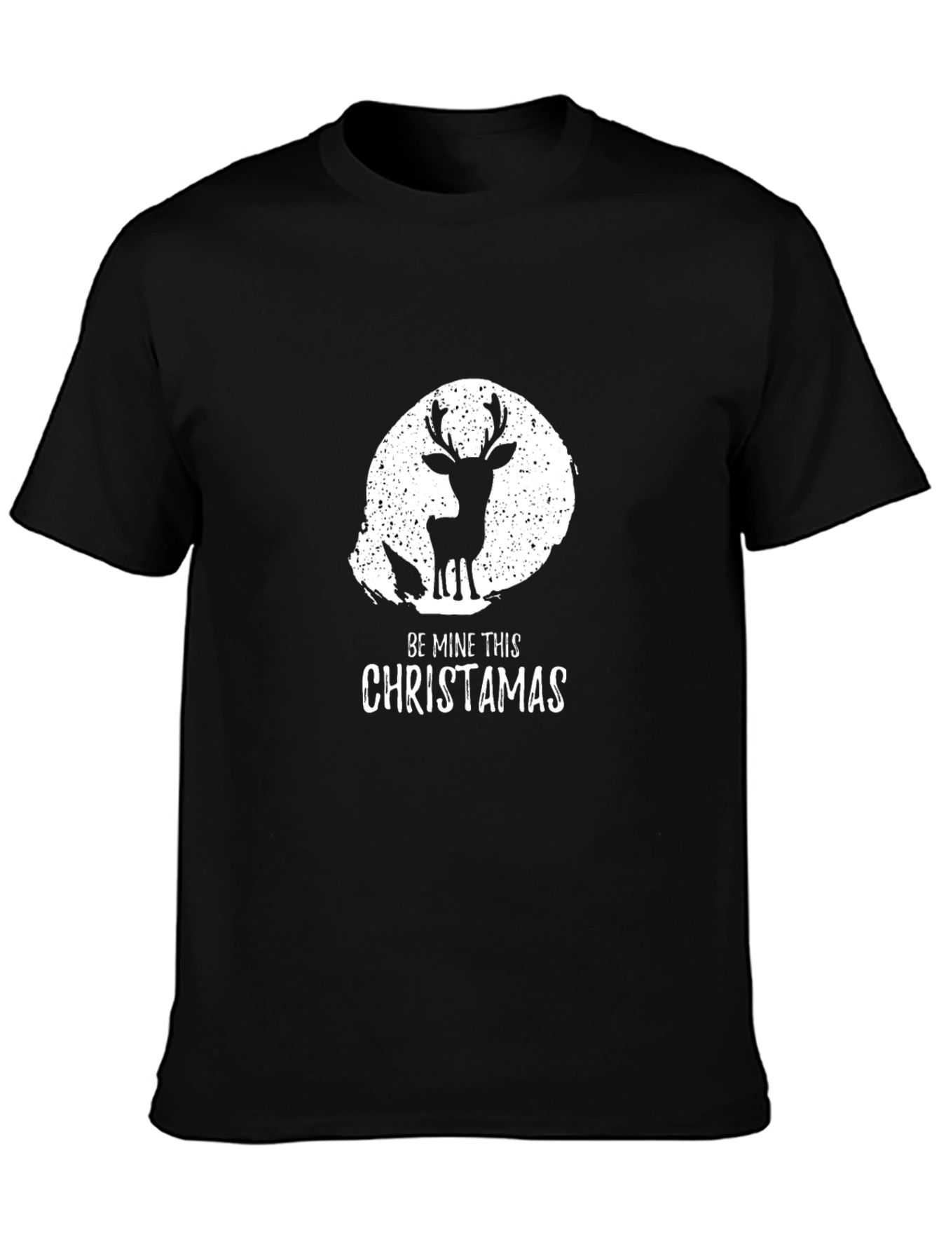 Be Mine This Christamas T-Shirt Deer Silhouette