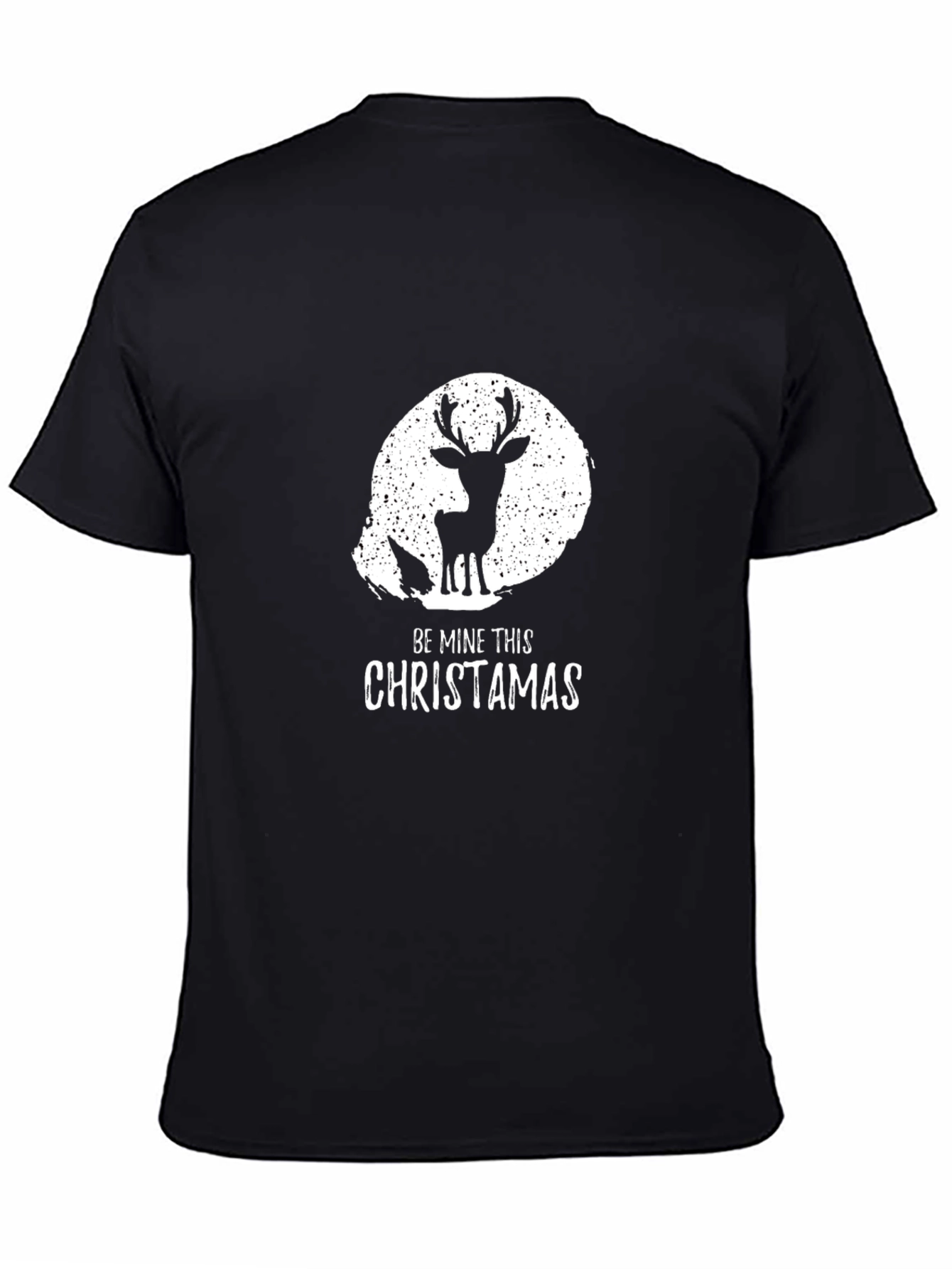 Be Mine This Christamas T-Shirt Deer Silhouette