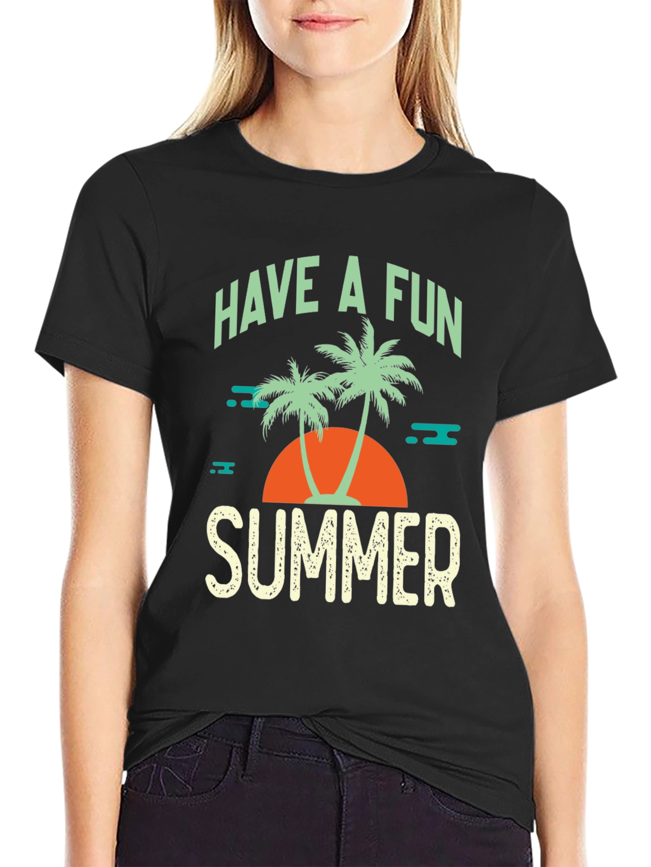 Have a Fun Summer Black T-Shirt