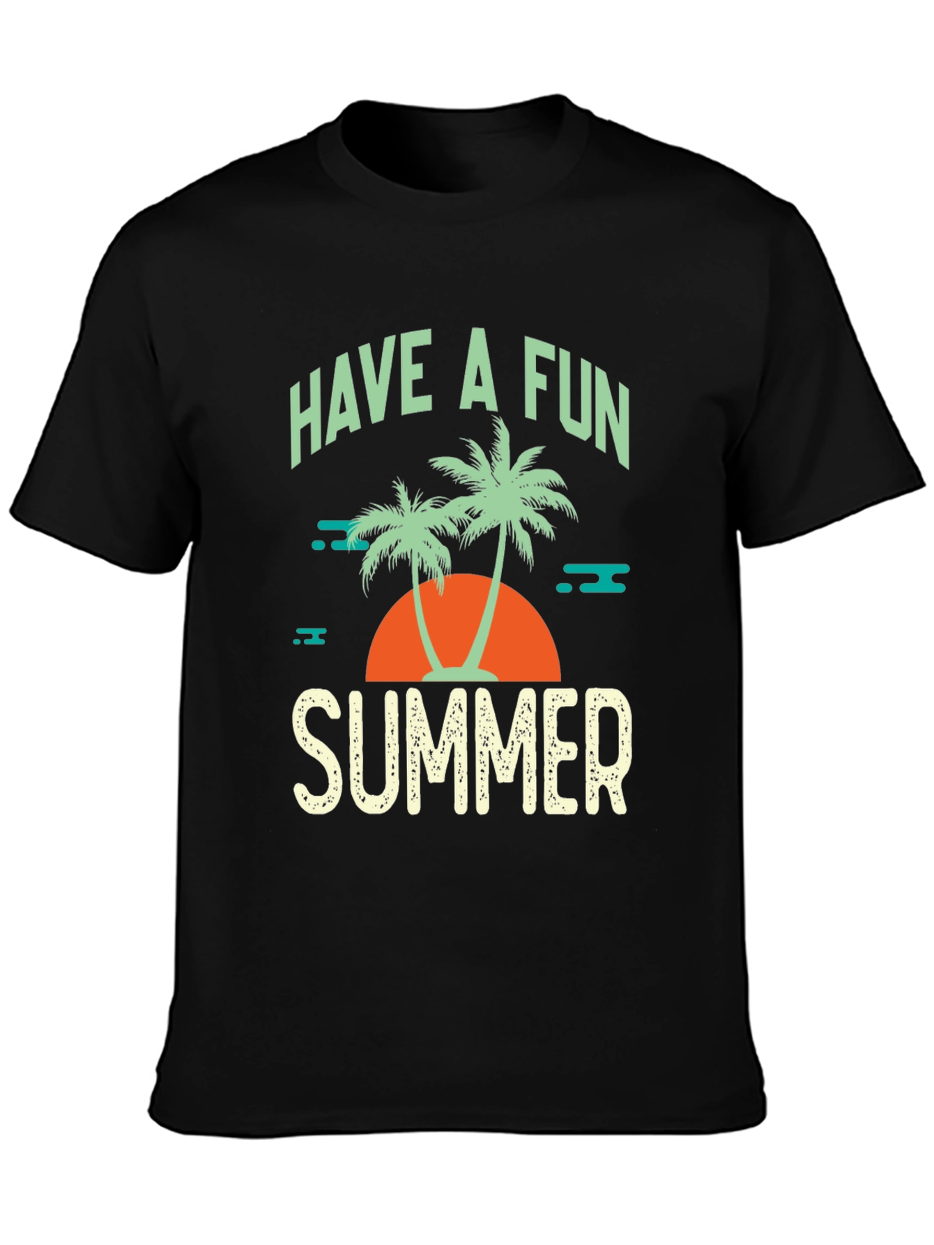 Have a Fun Summer Black T-Shirt