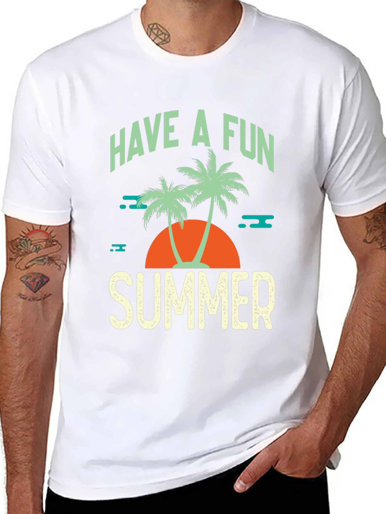 Have a Fun Summer Black T-Shirt