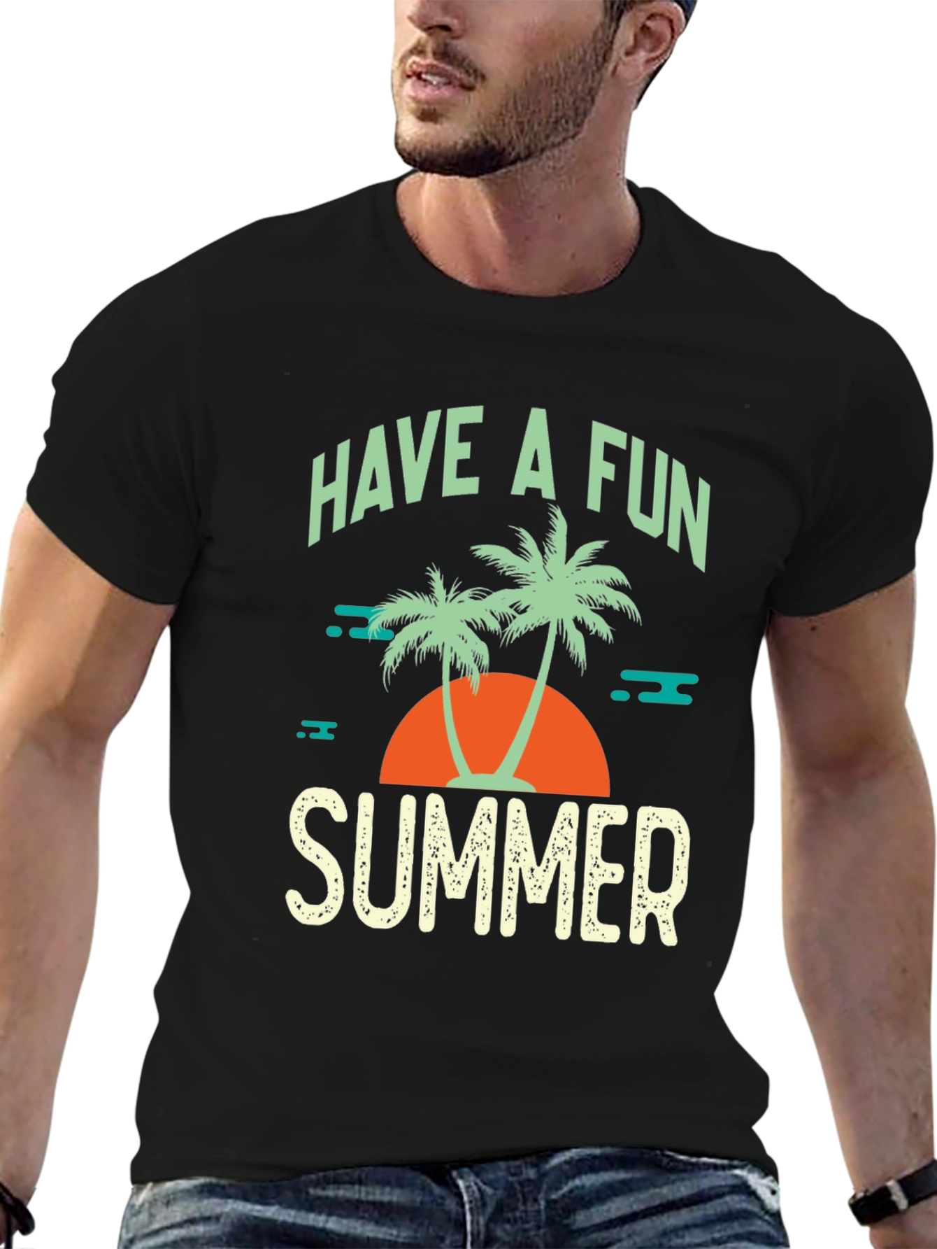 Have a Fun Summer Black T-Shirt