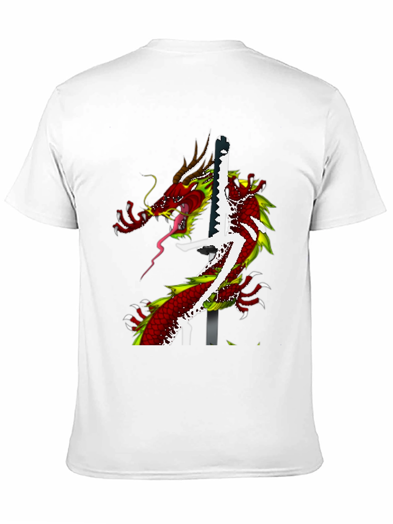 Dragon Katana Graphic T-Shirt