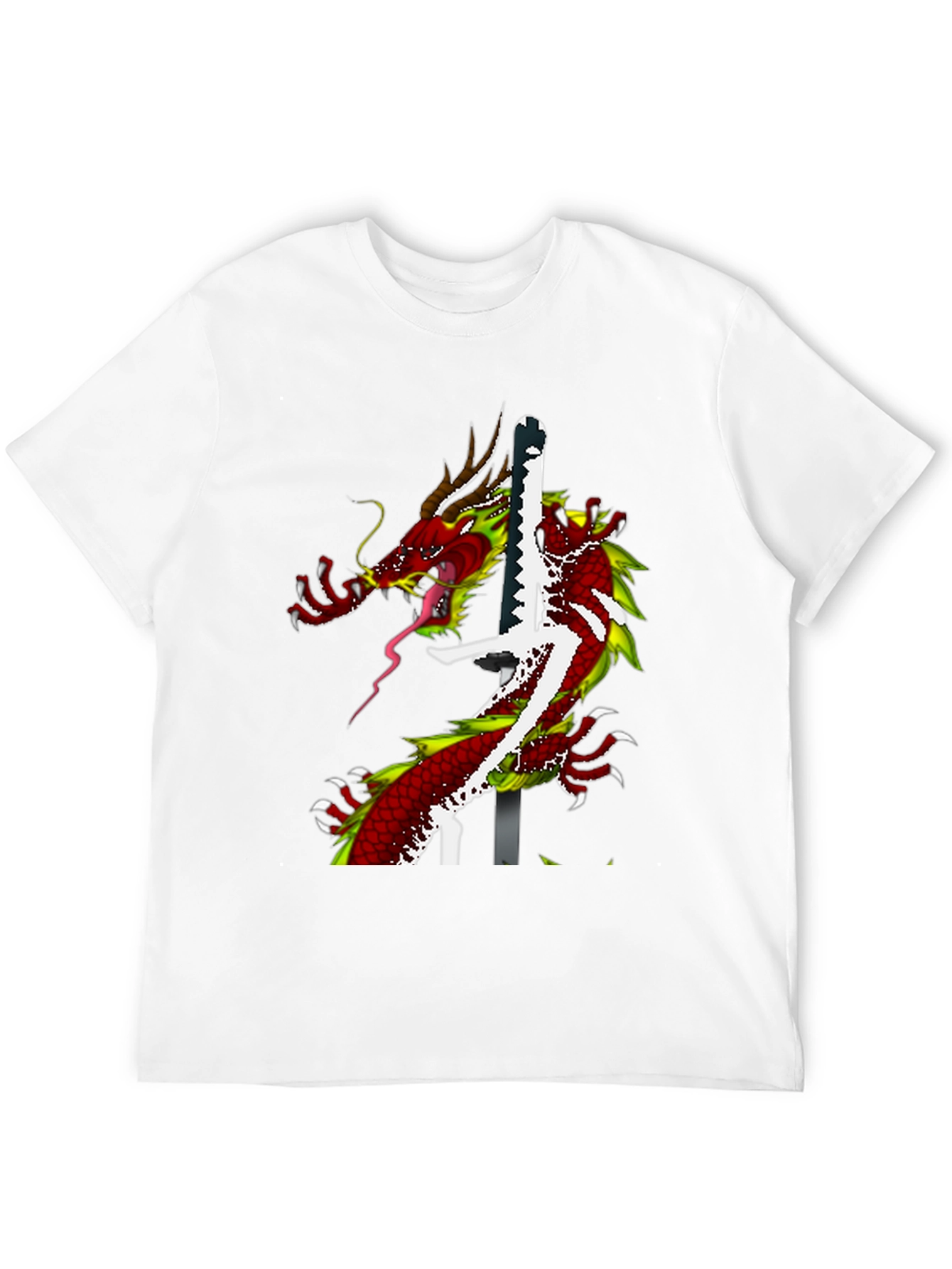 Dragon Katana Graphic T-Shirt