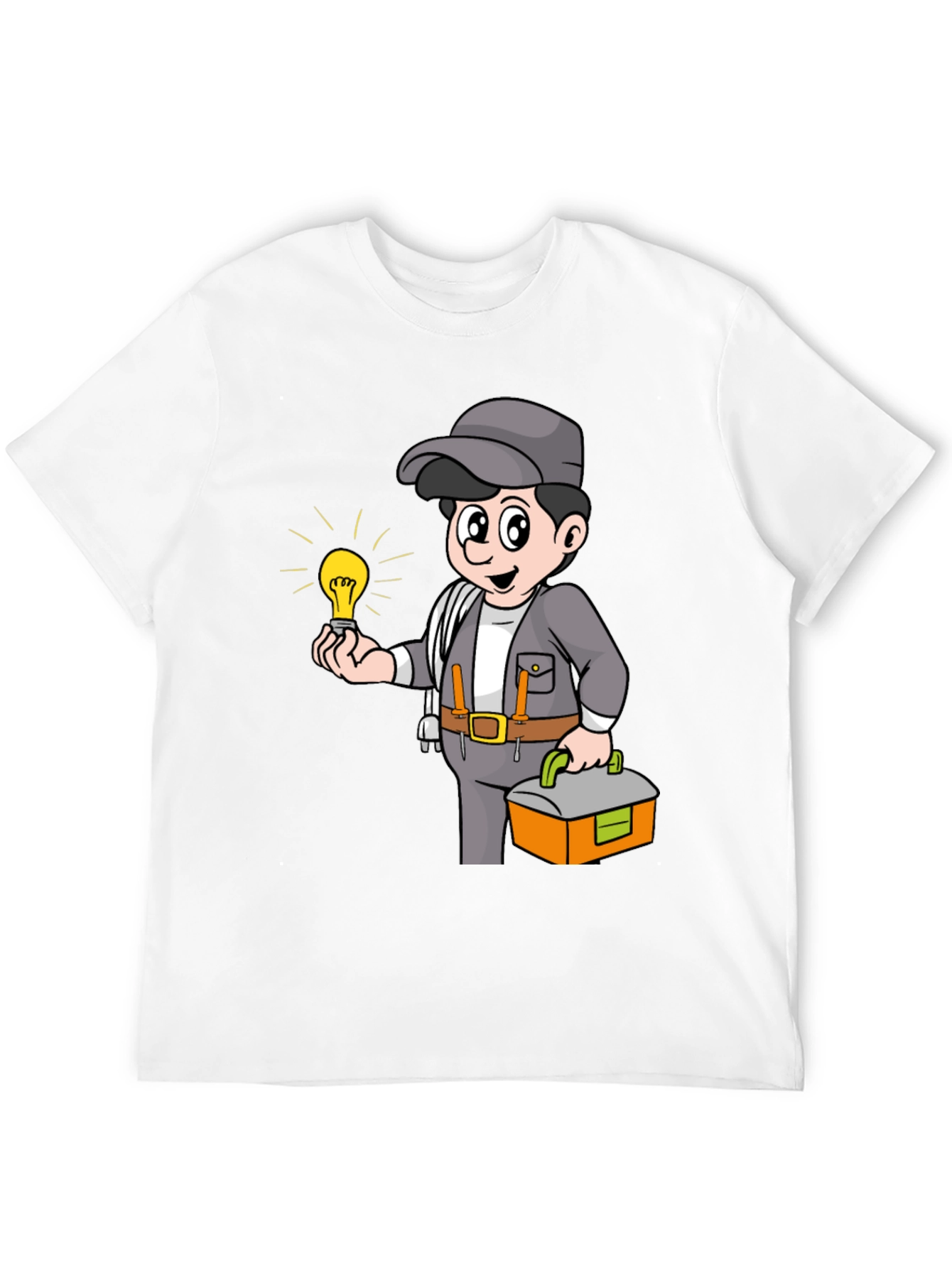 Electrician Cartoon Graphic Tee