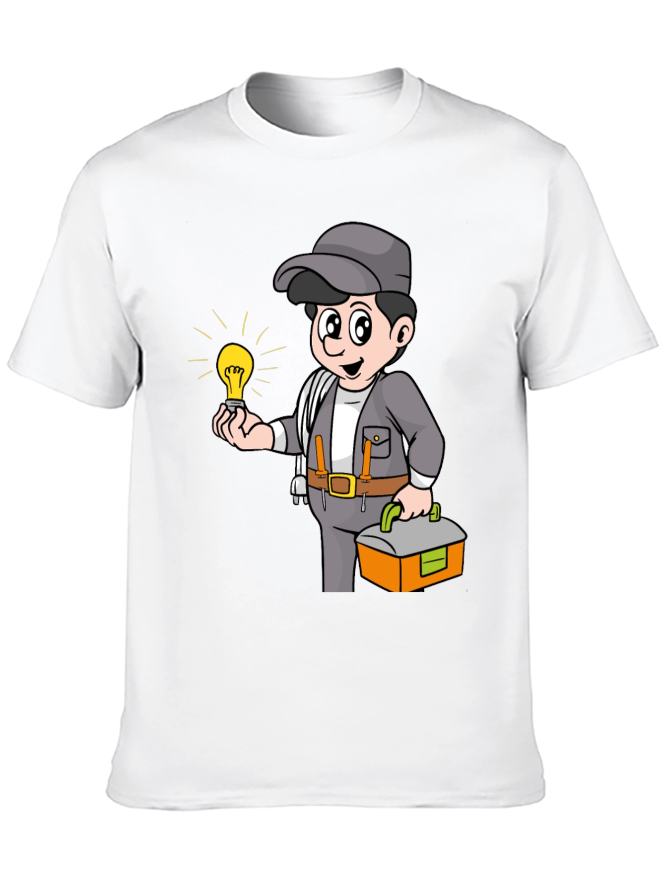 Electrician Cartoon Graphic Tee