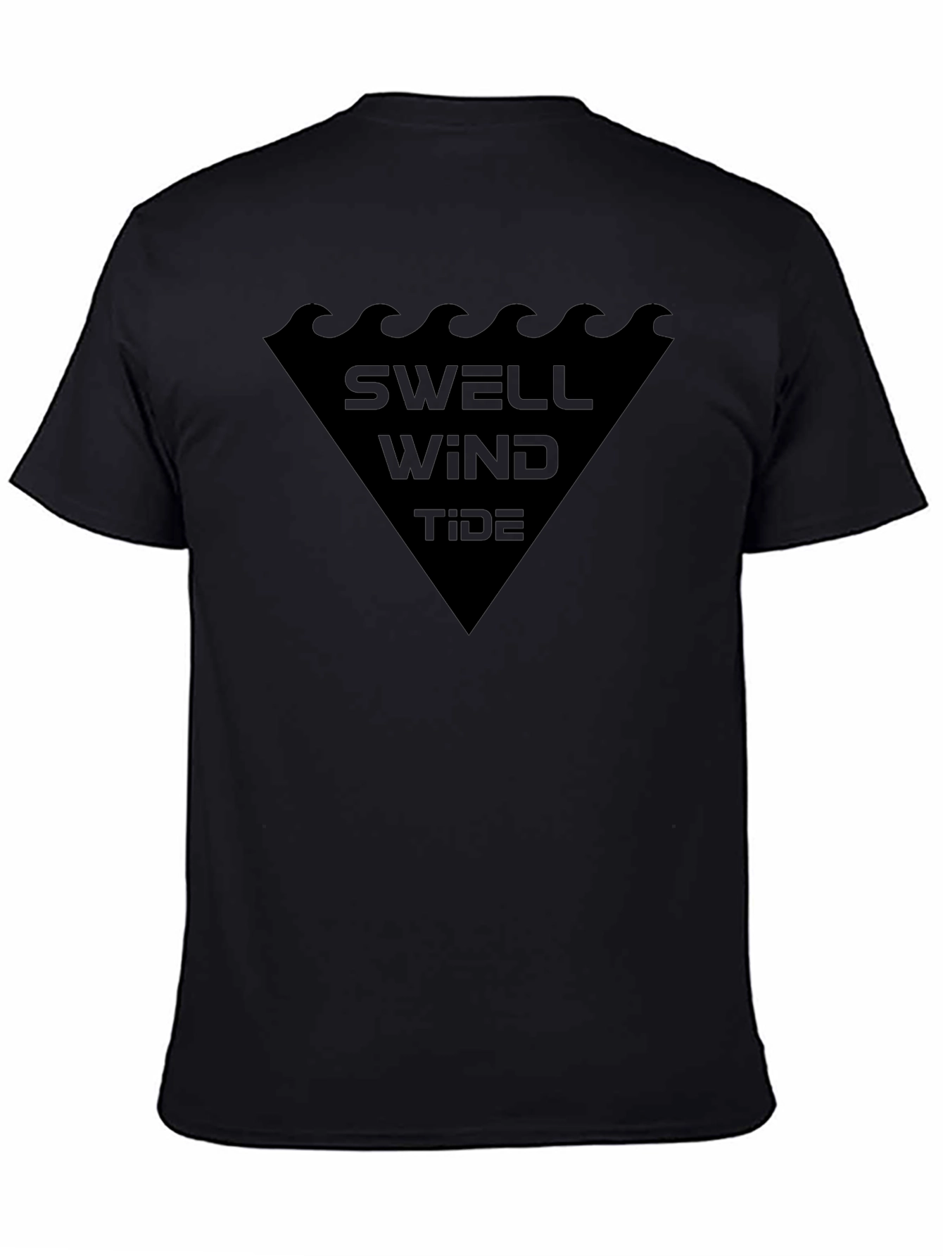 Swell Wind Tide Black Graphic Tee