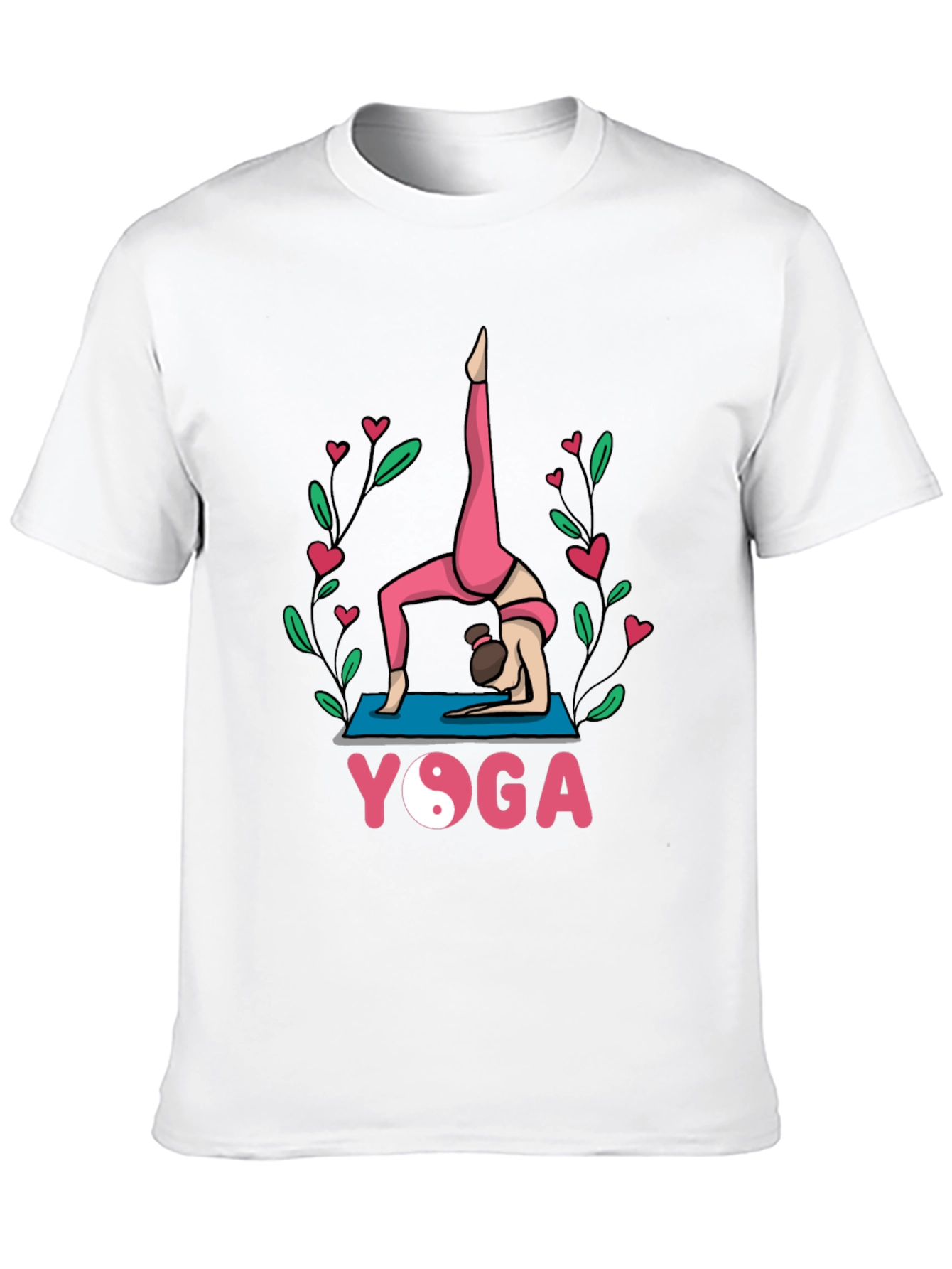 Yoga Pose Graphic Tee - Meditative Style