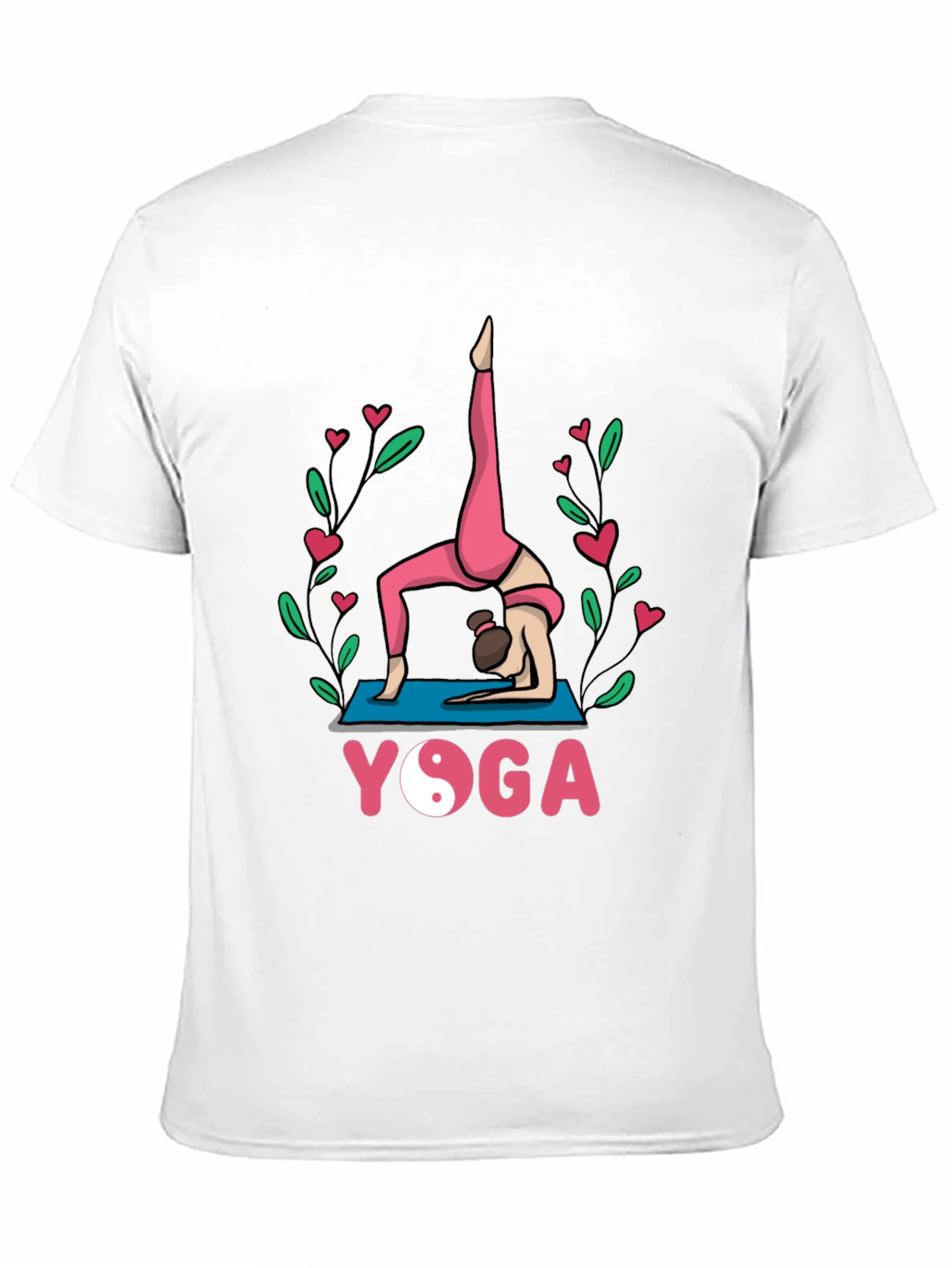 Yoga Pose Graphic Tee - Meditative Style