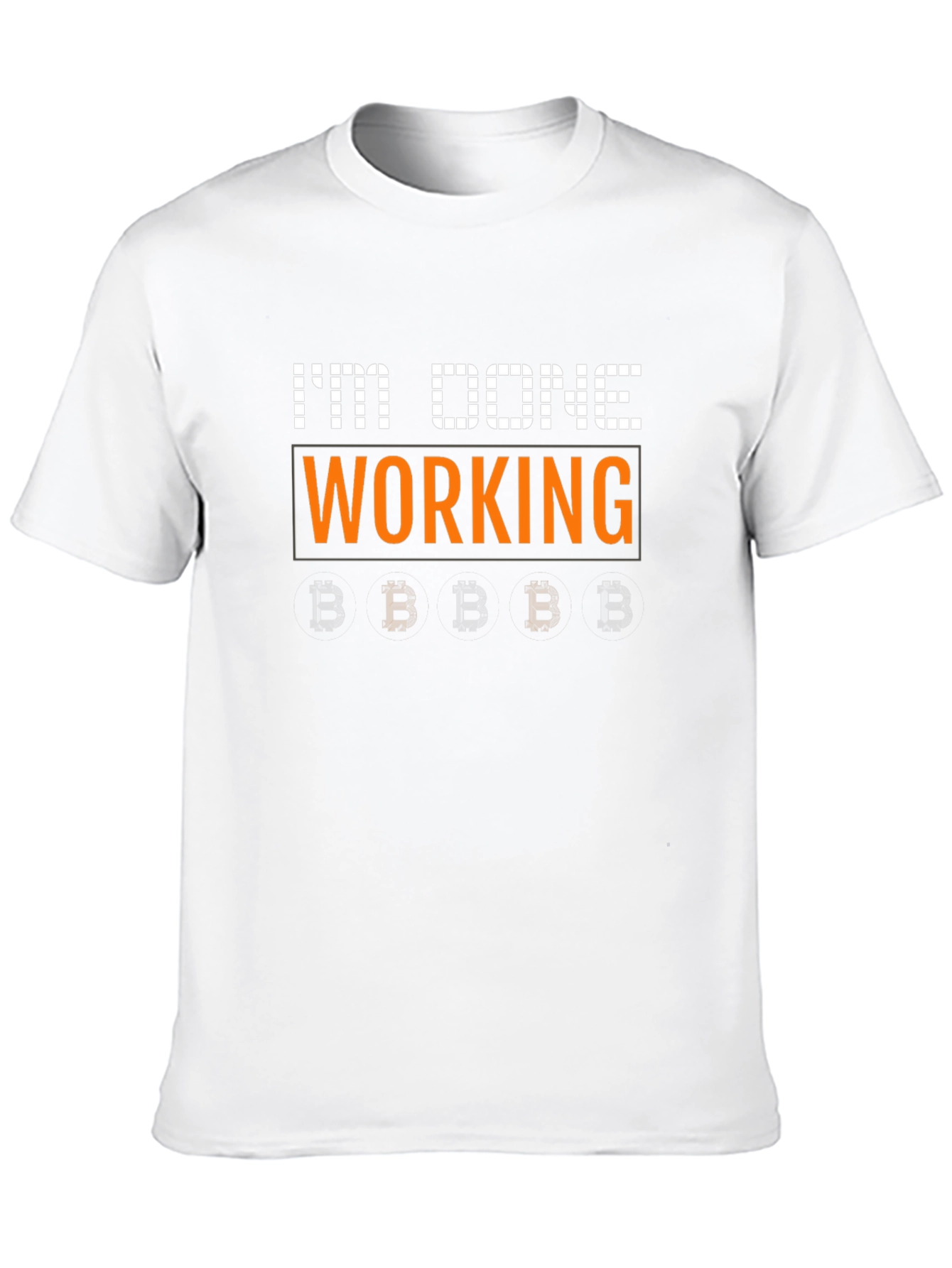 Im Done Working Bitcoin Black T-Shirt