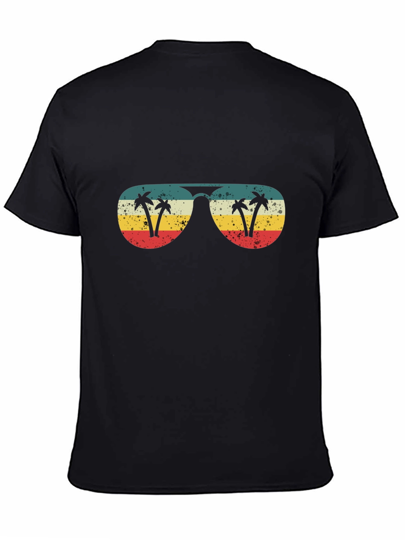 Retro Sunglasses Palm Tree Graphic T-Shirt