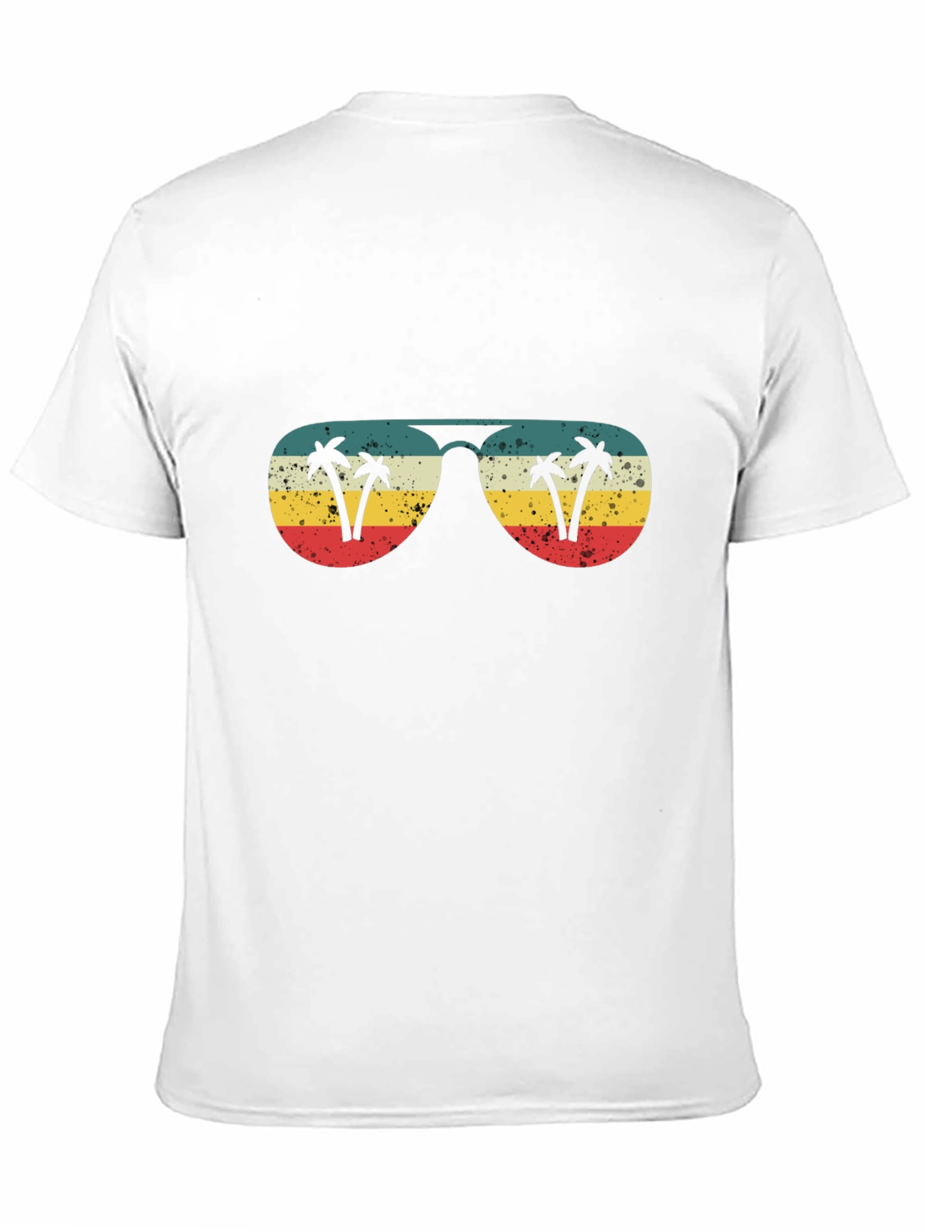 Retro Sunglasses Palm Tree Graphic T-Shirt