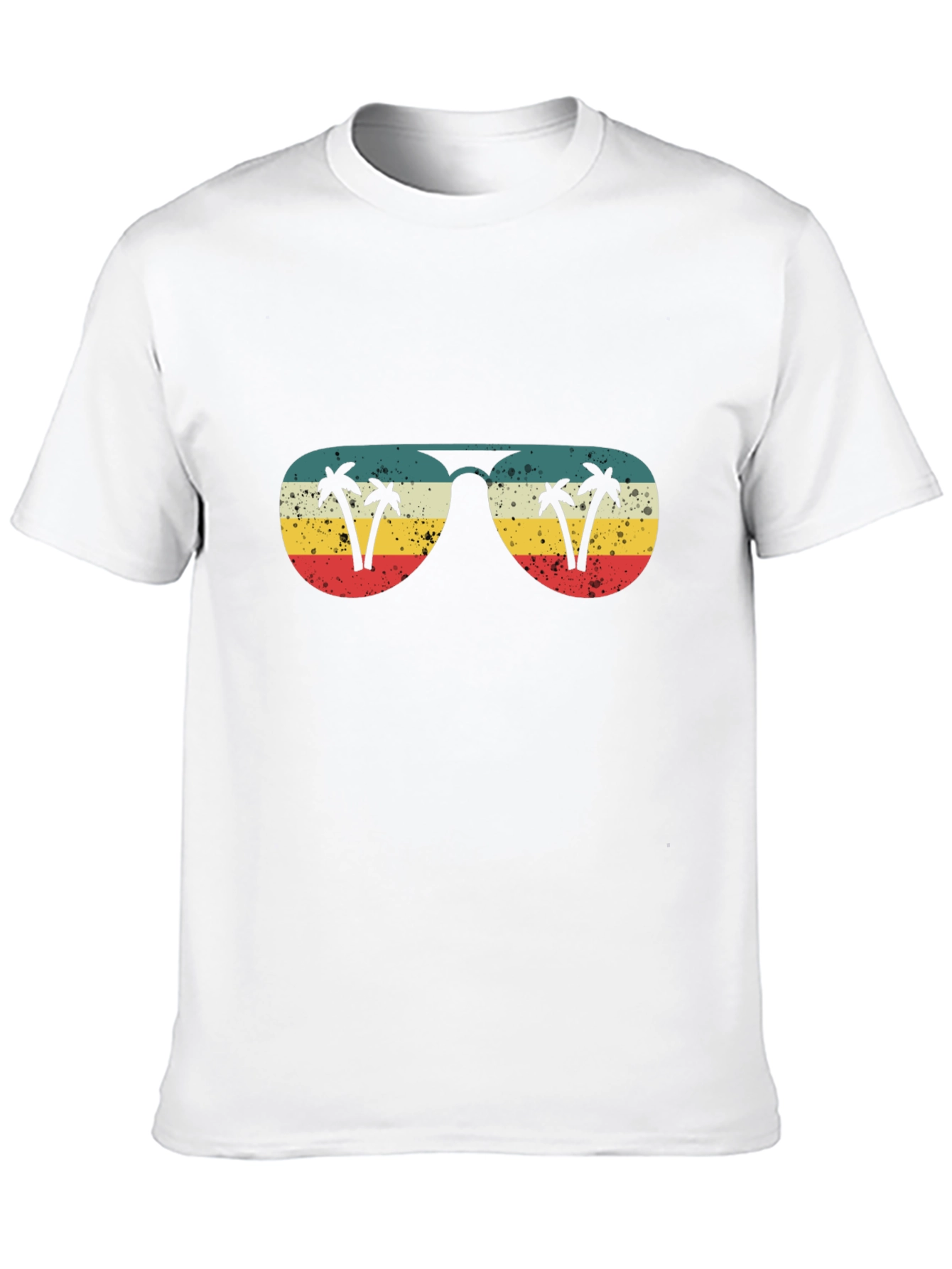 Retro Sunglasses Palm Tree Graphic T-Shirt