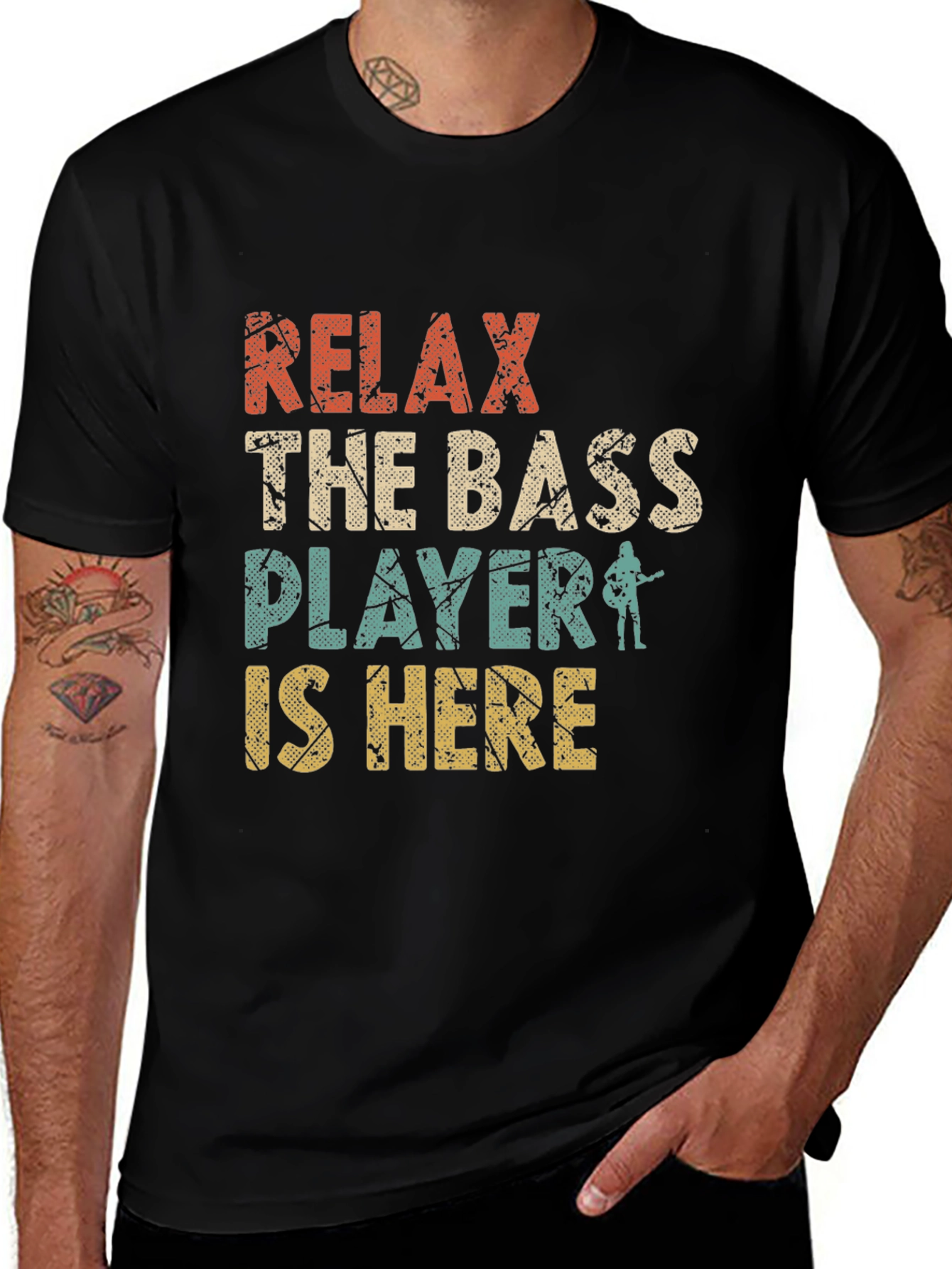 Relax the Bass Player is Here T-Shirt
