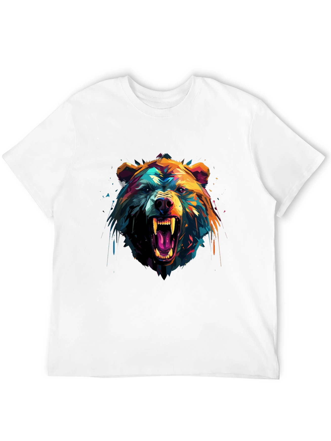 Bold Bear Graphic Black T-Shirt