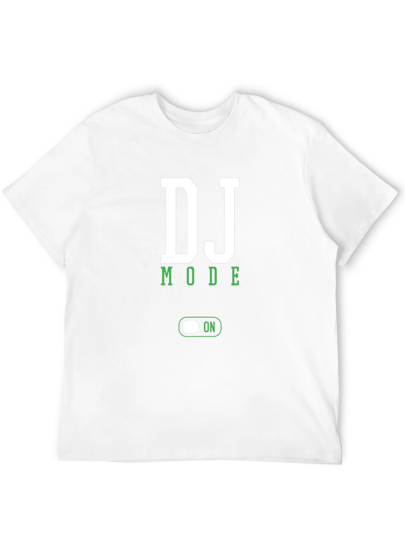 DJ Mode On T-Shirt - Black Cotton Blend Tee