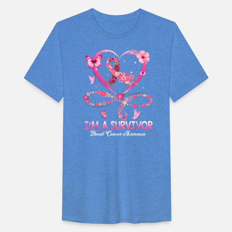 Im A Survivor Breast Cancer Awareness Pink Ribbon