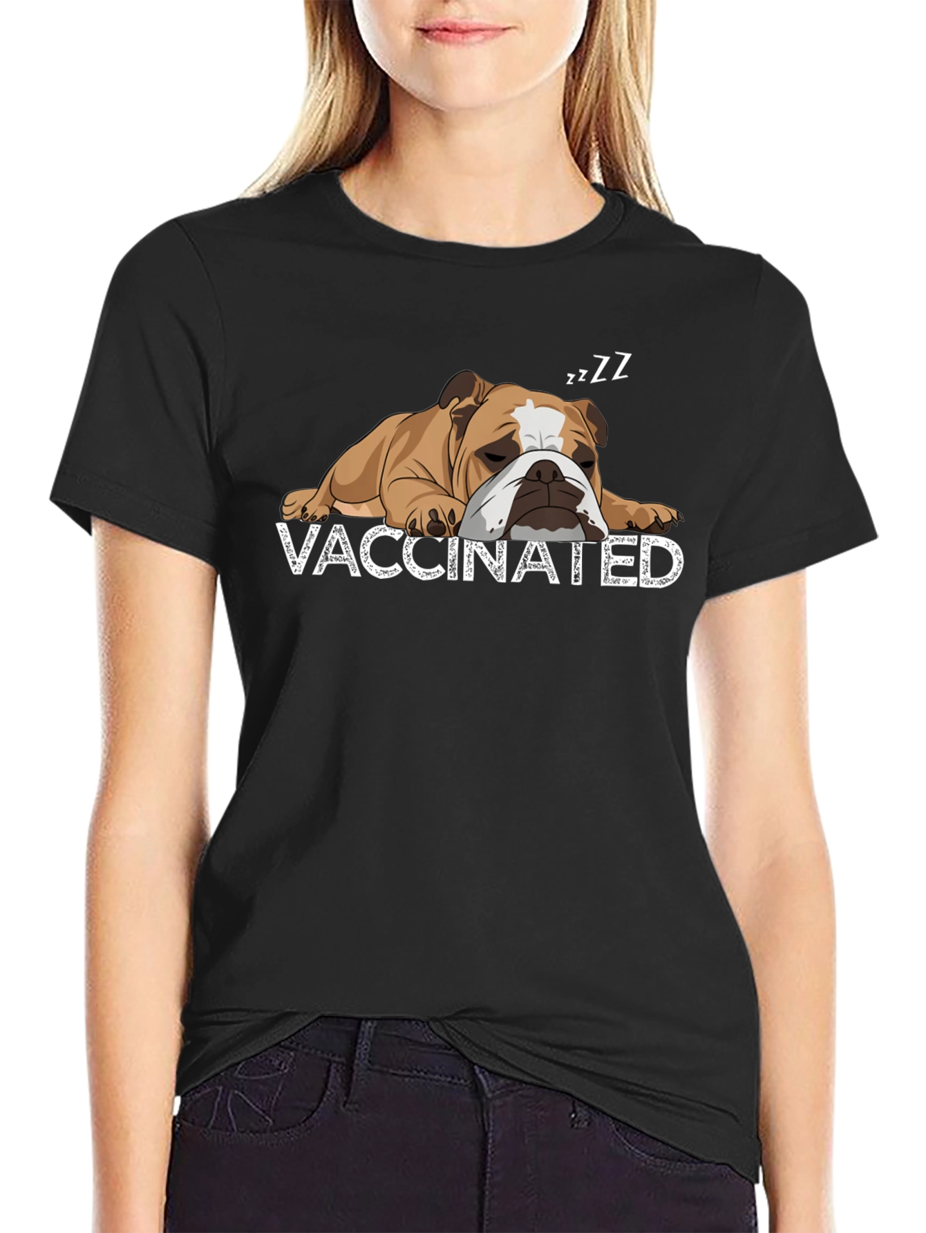 Vaccinated Bulldog T-Shirt