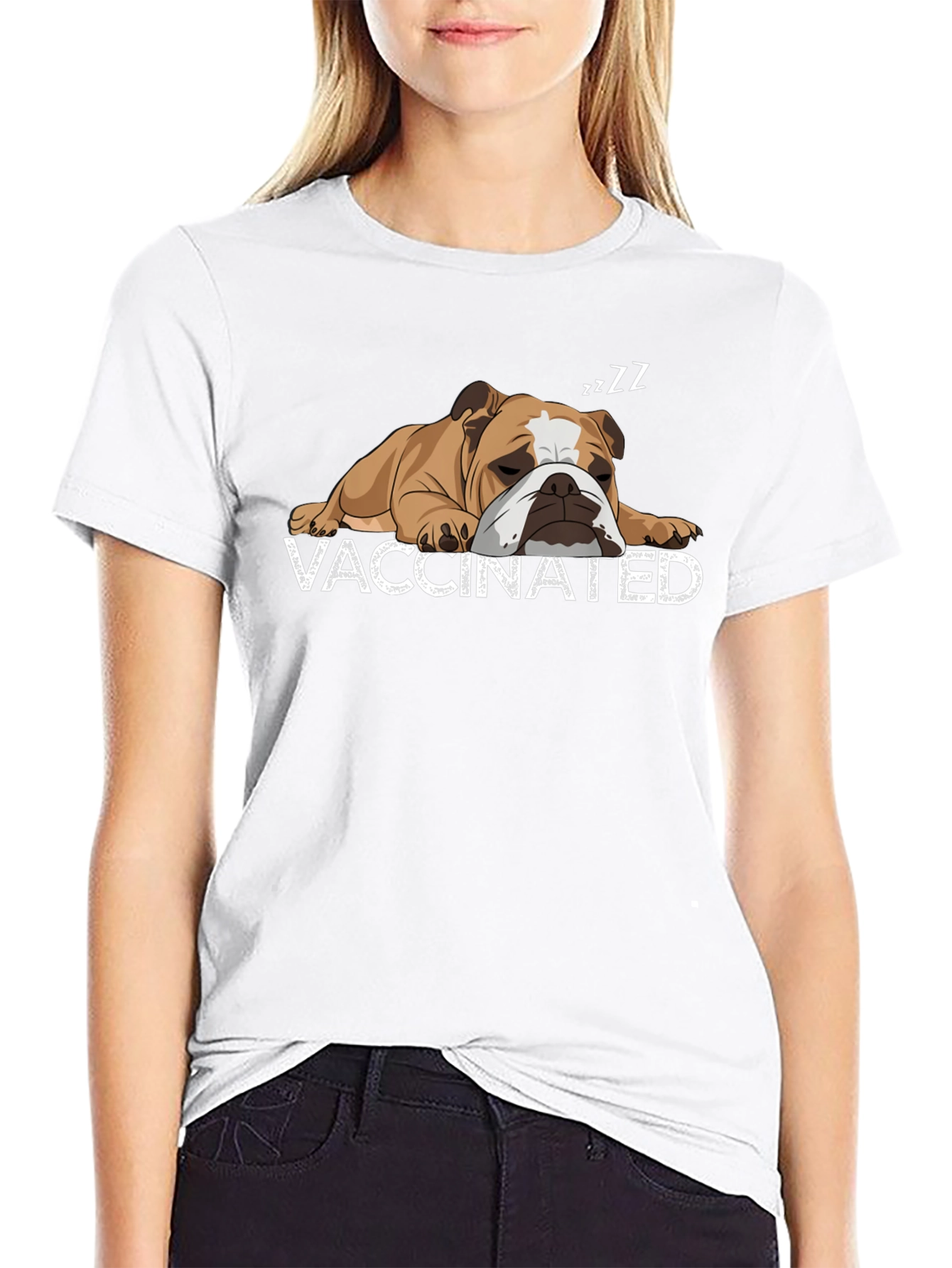 Vaccinated Bulldog T-Shirt