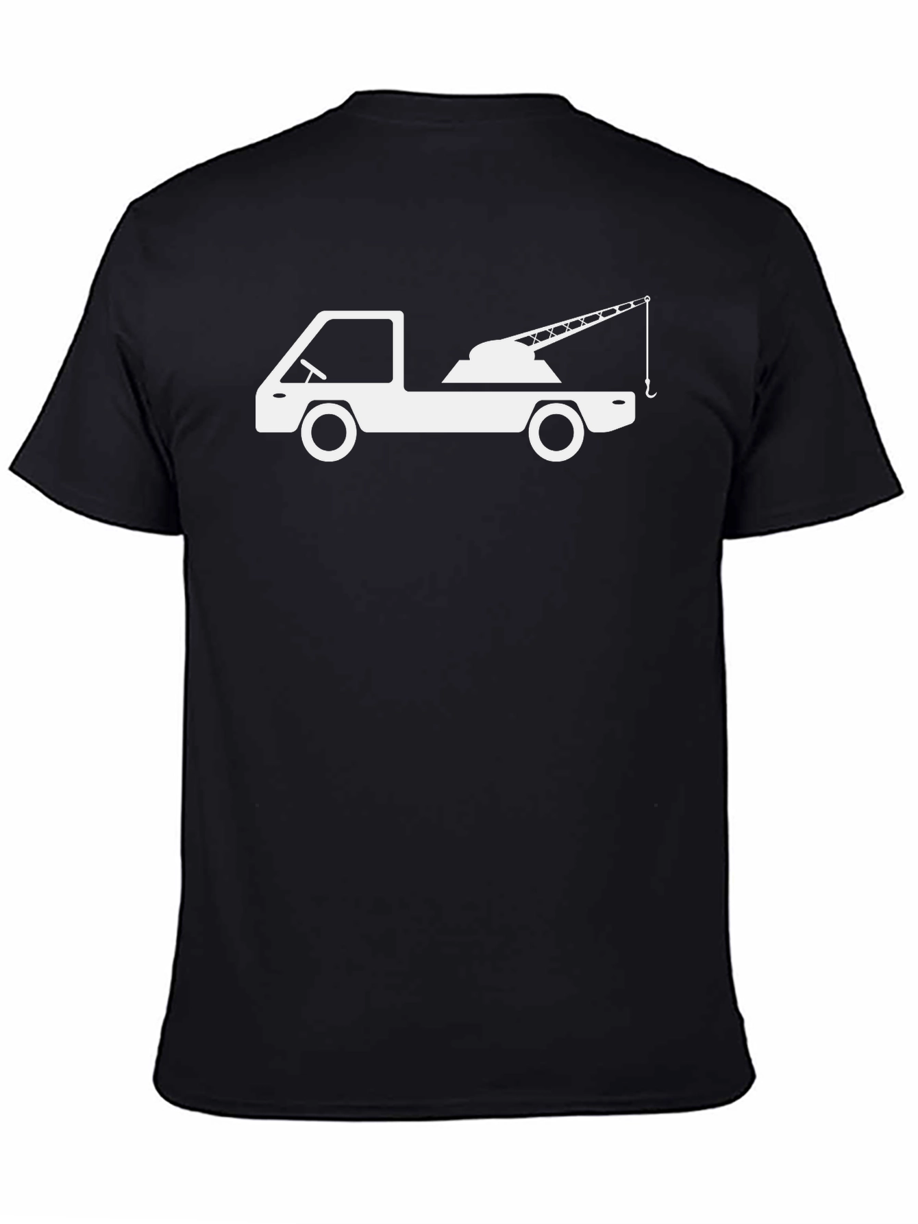 Tow Truck Graphic T-Shirt - Black
