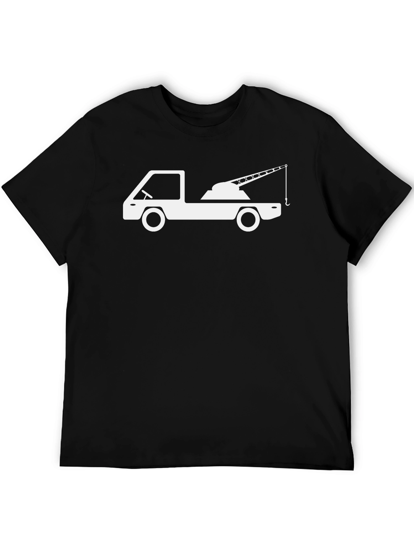 Tow Truck Graphic T-Shirt - Black