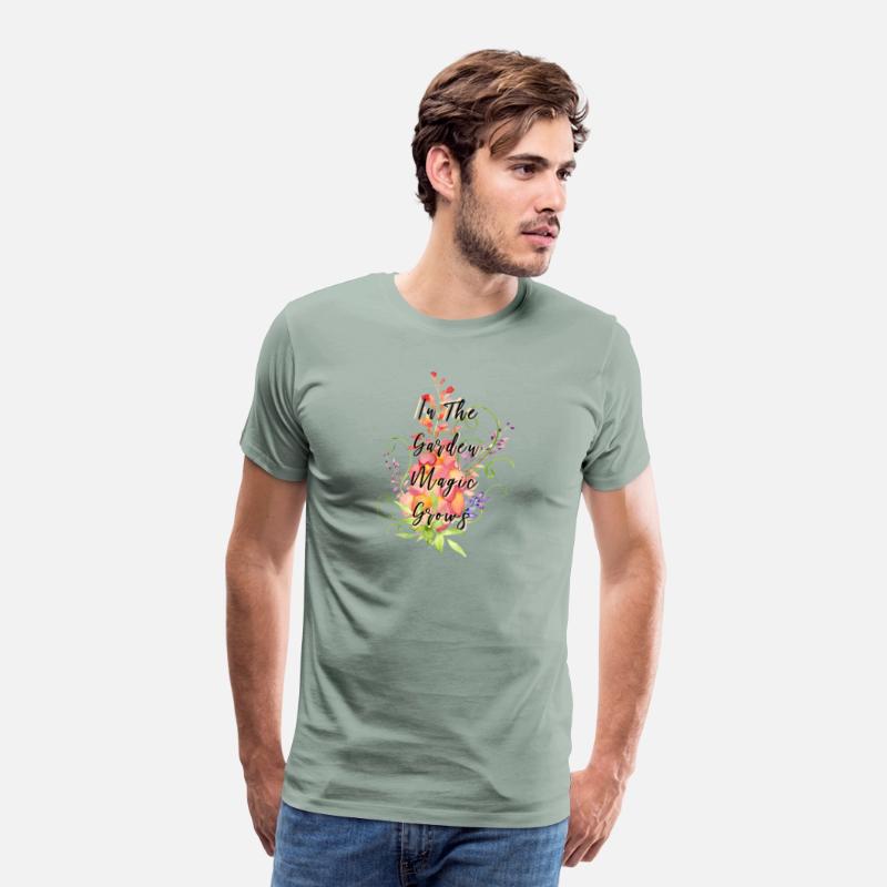 In the Garden Magic Grows Gardening Design T-Shirt