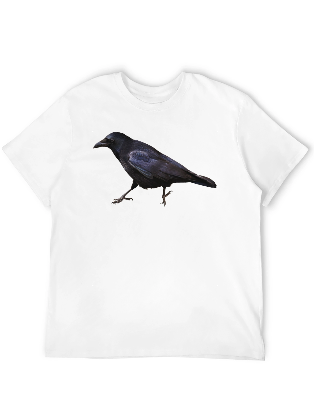 Raven Print Black T-Shirt