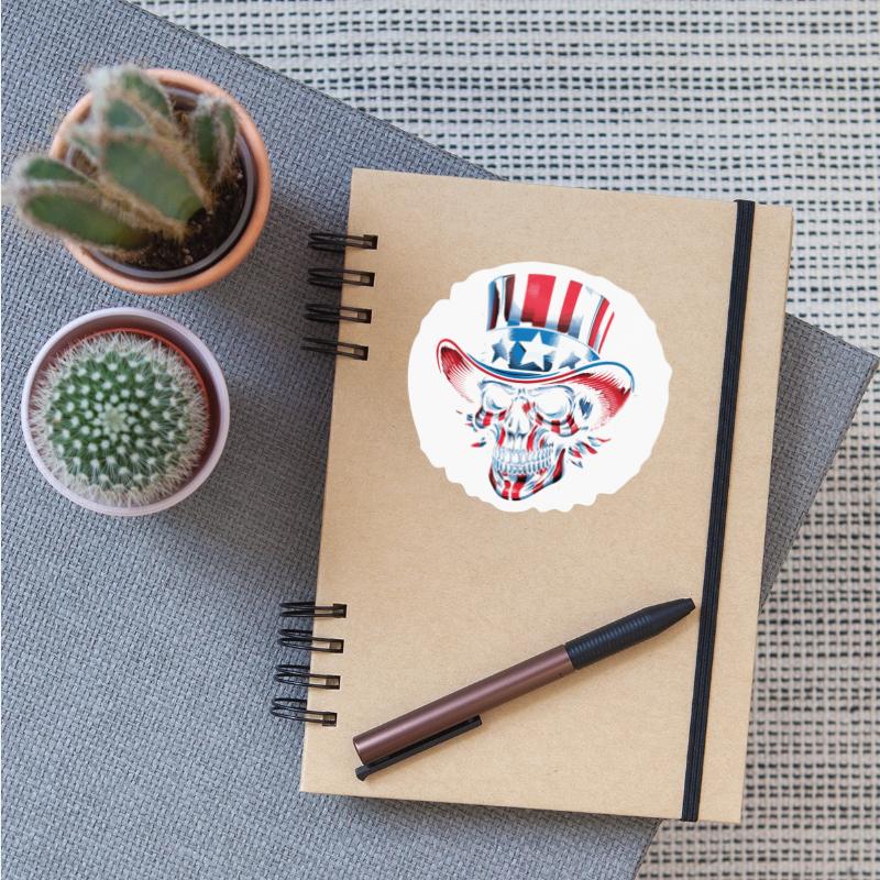 Independence Day 2024 Patriotic sugar Skull Fourth