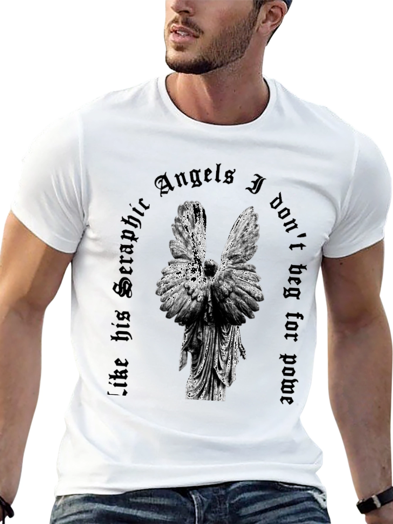 Seraphic Angels Graphic T-Shirt - Dark Aesthetic