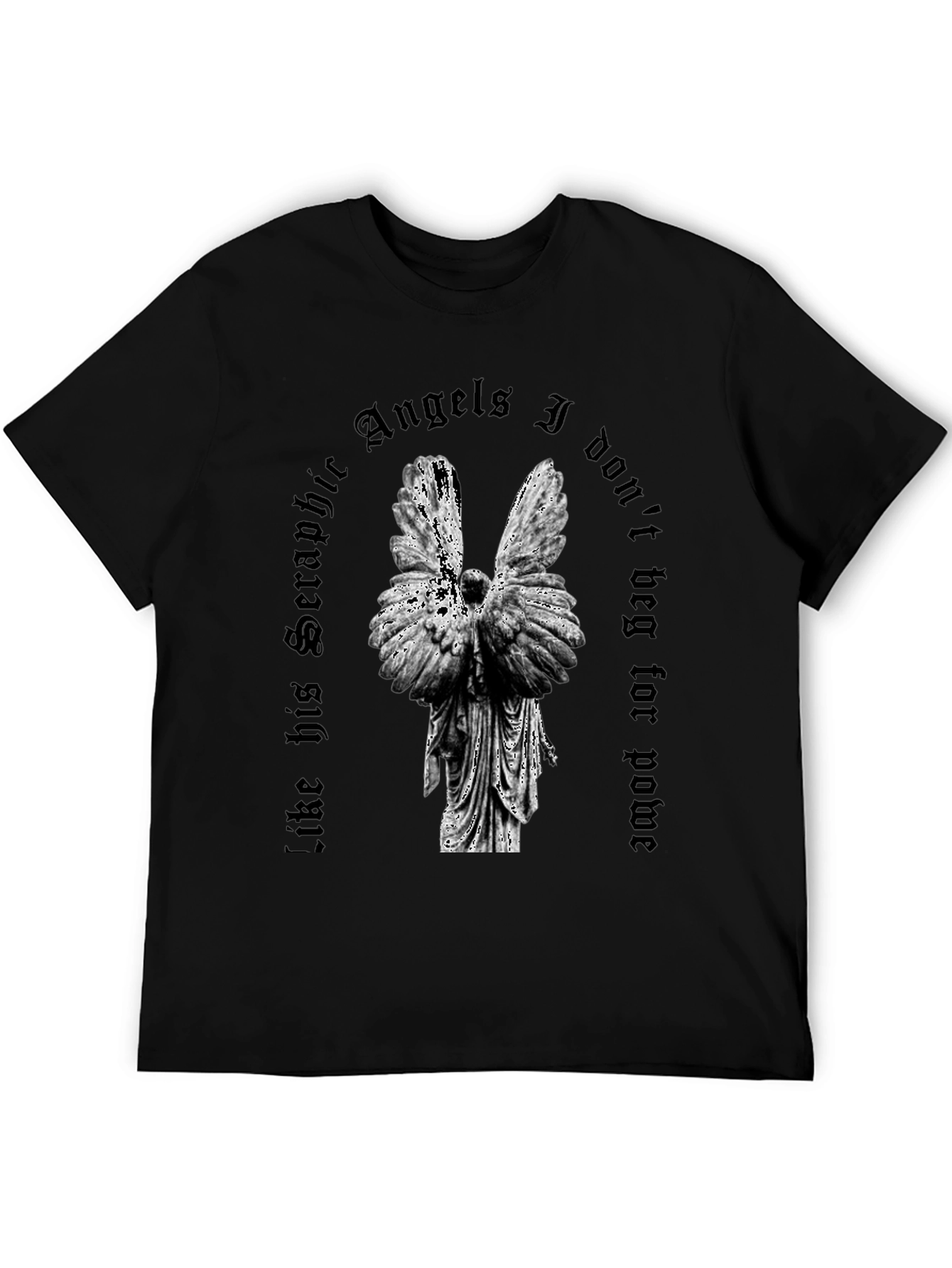Seraphic Angels Graphic T-Shirt - Dark Aesthetic