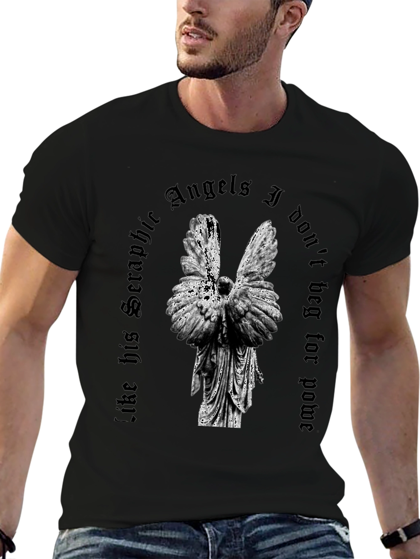Seraphic Angels Graphic T-Shirt - Dark Aesthetic