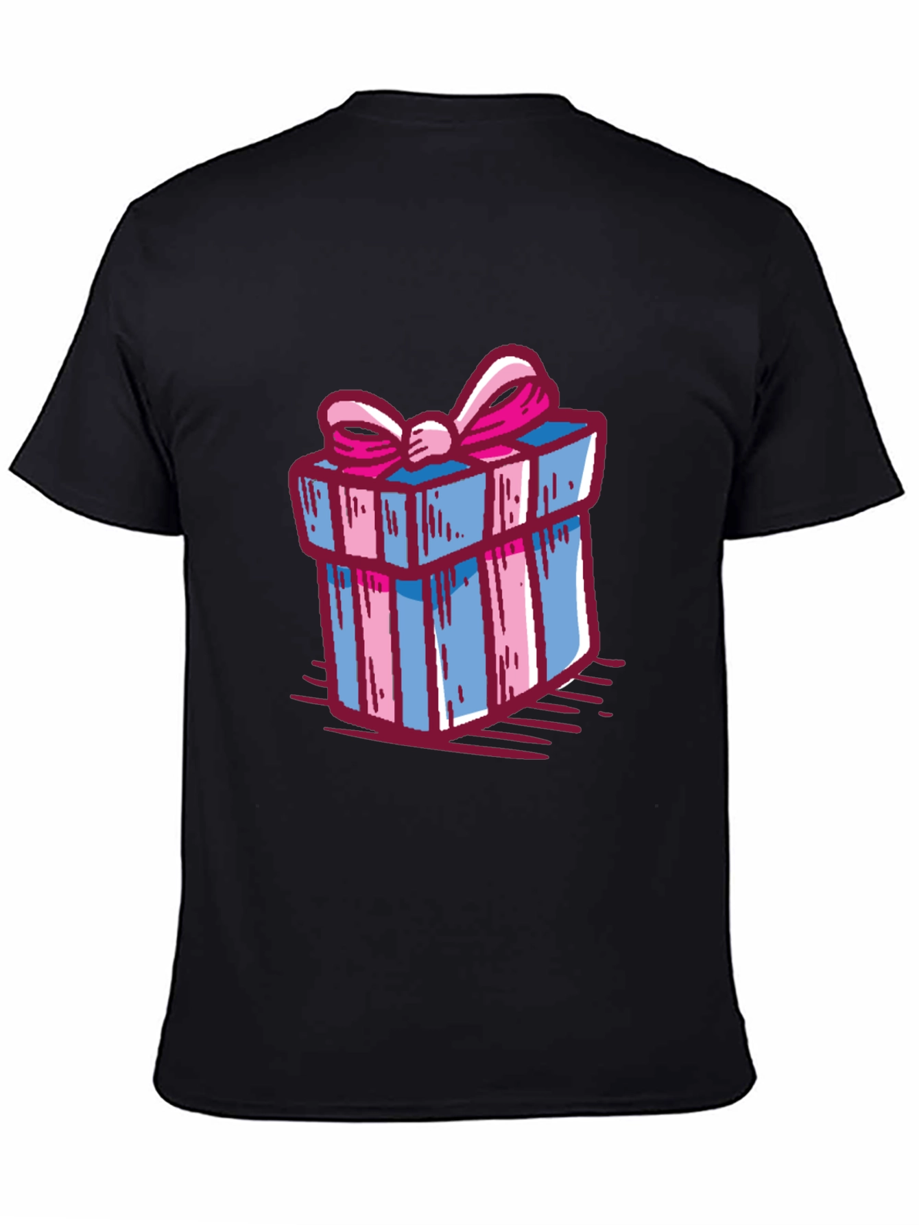 Gift Wrapped Graphic Tee - Birthday Present Shirt