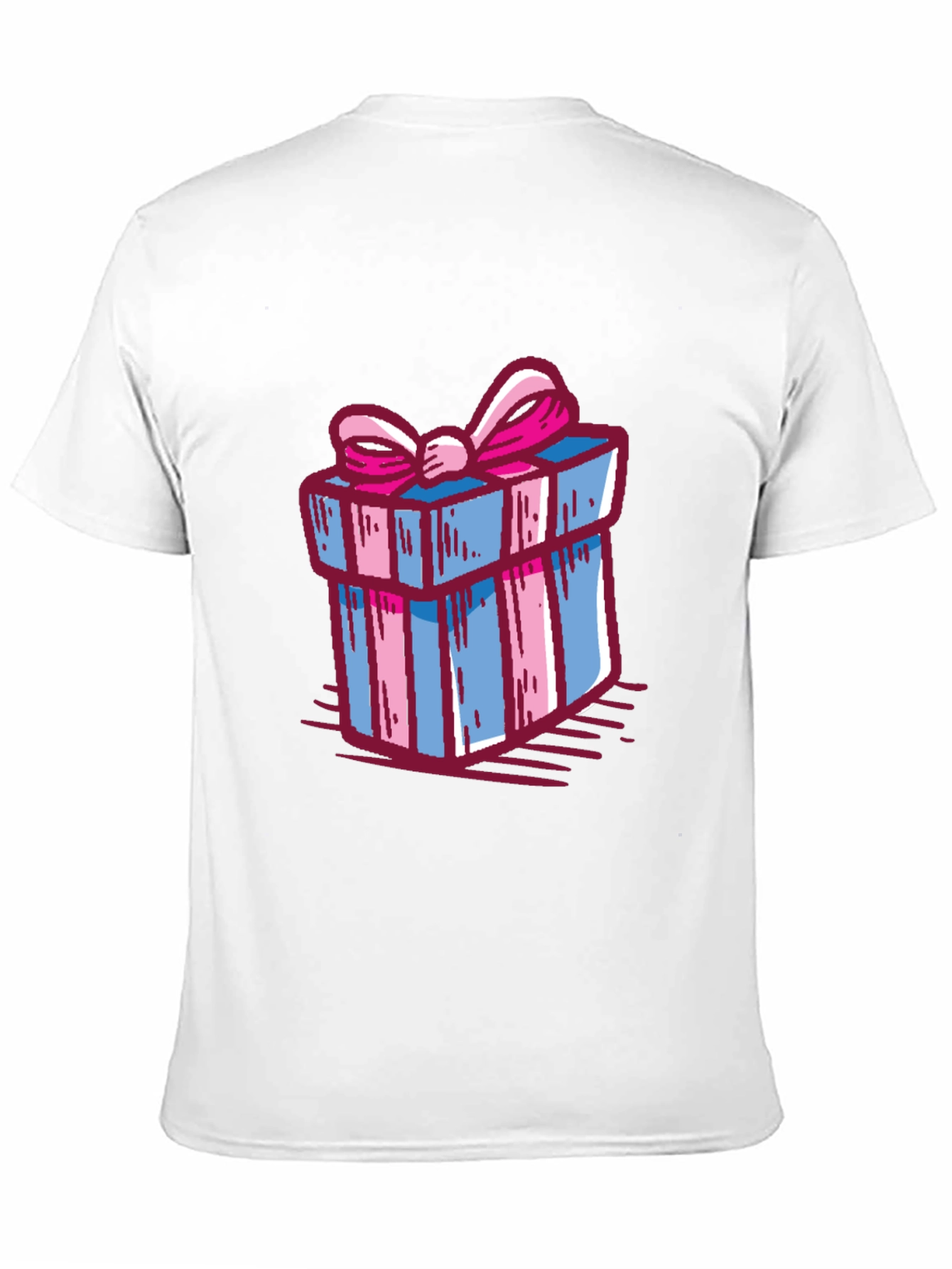 Gift Wrapped Graphic Tee - Birthday Present Shirt
