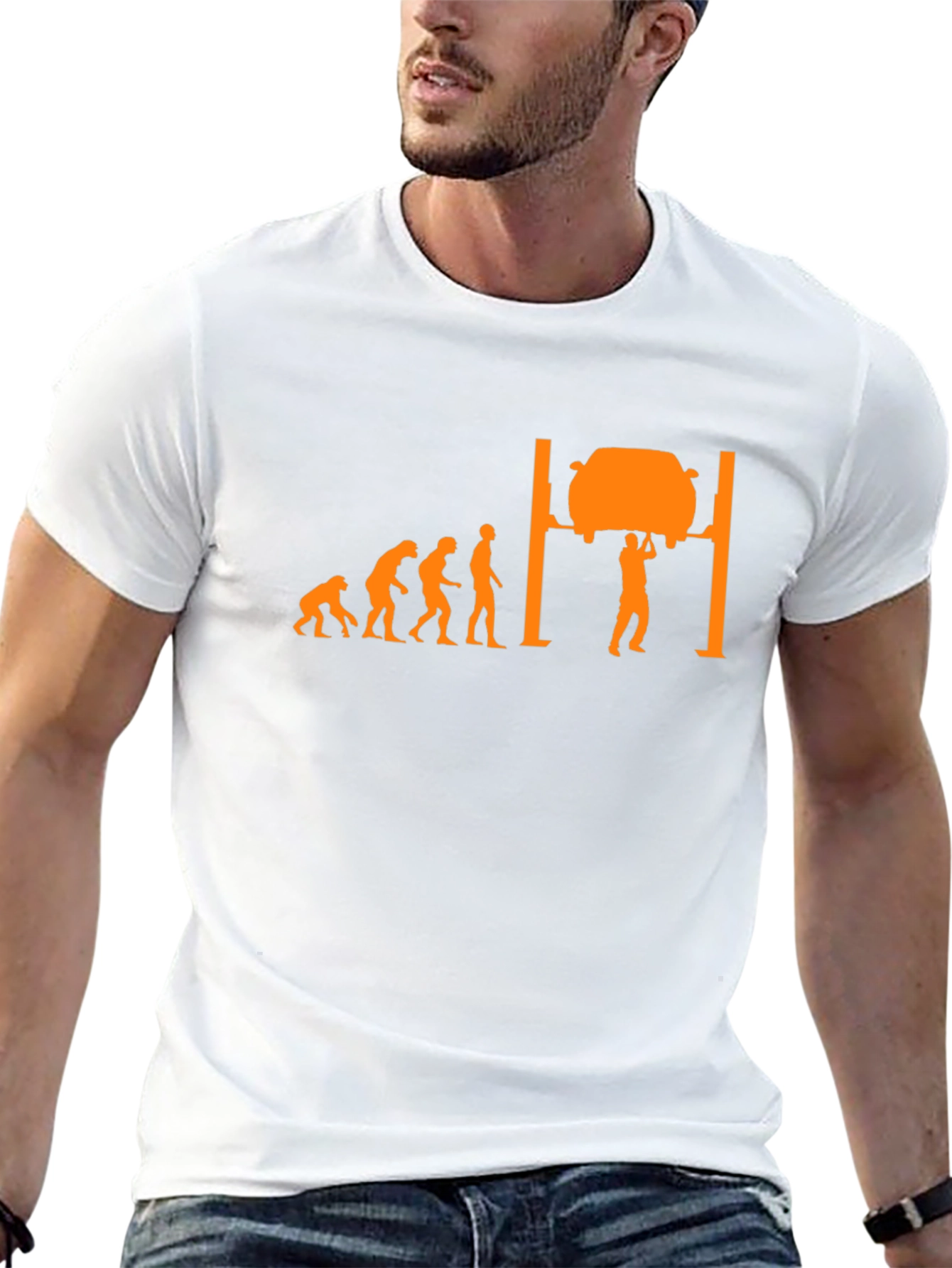 Mechanic Evolution Black Graphic Tee