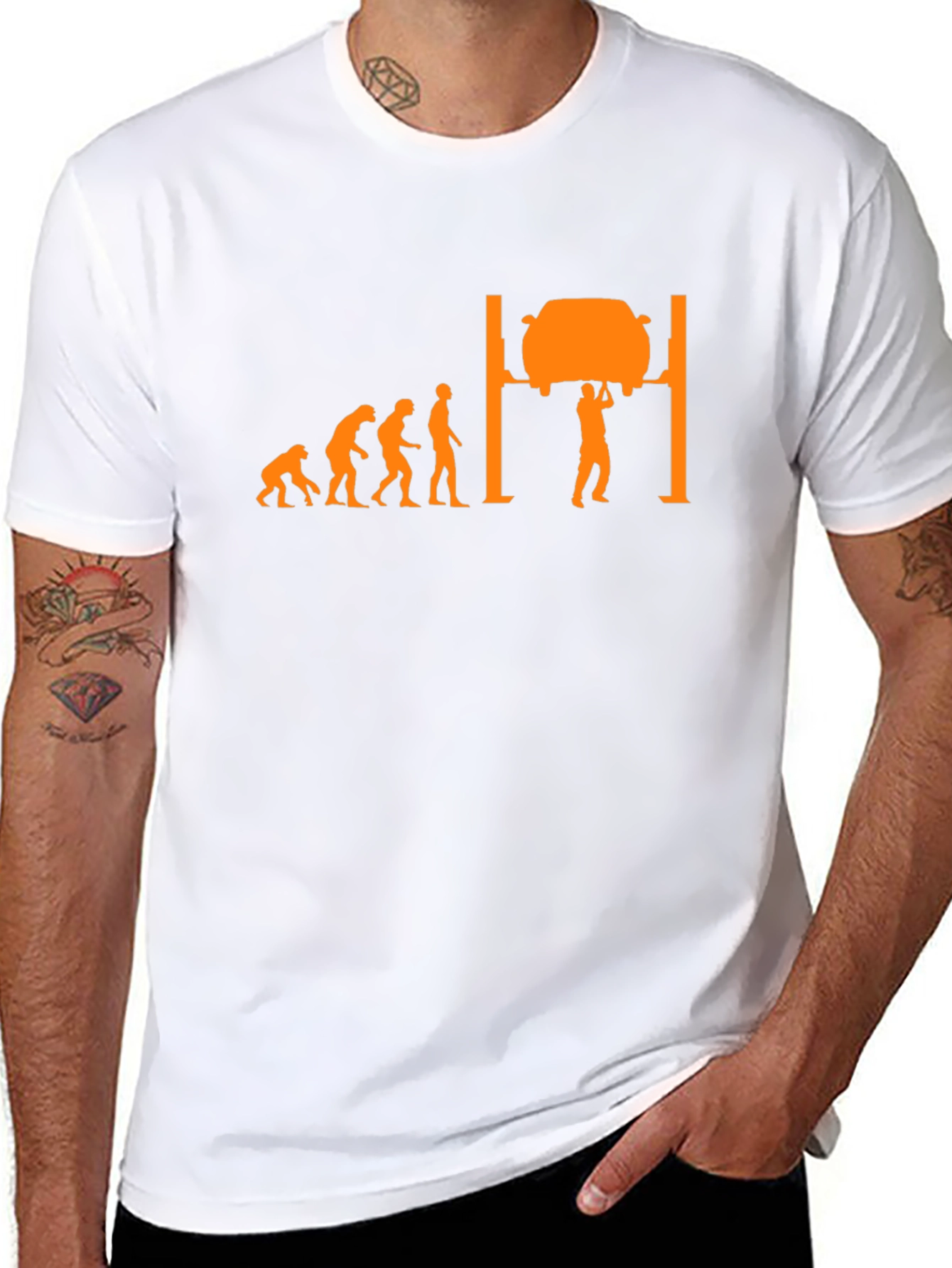 Mechanic Evolution Black Graphic Tee