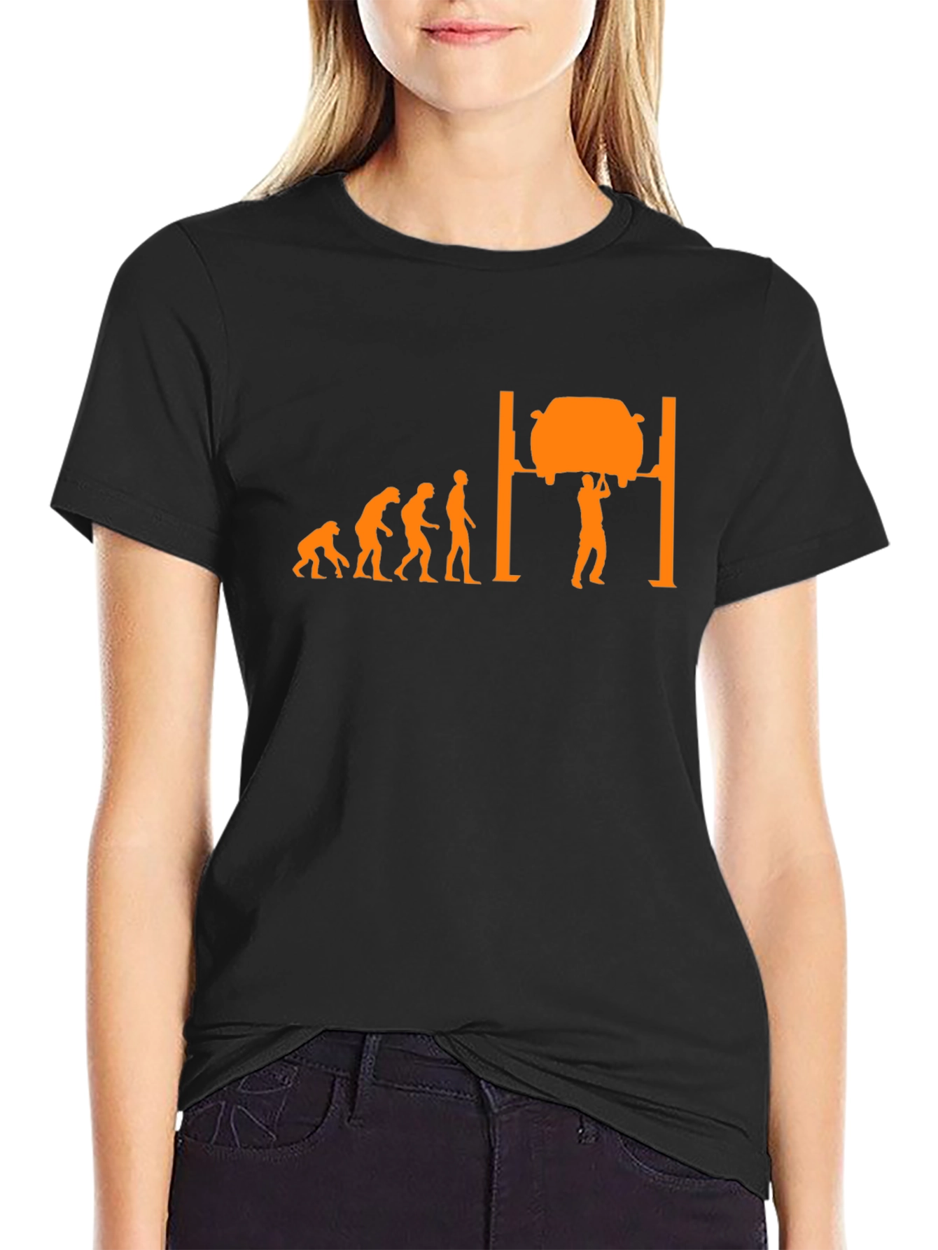 Mechanic Evolution Black Graphic Tee