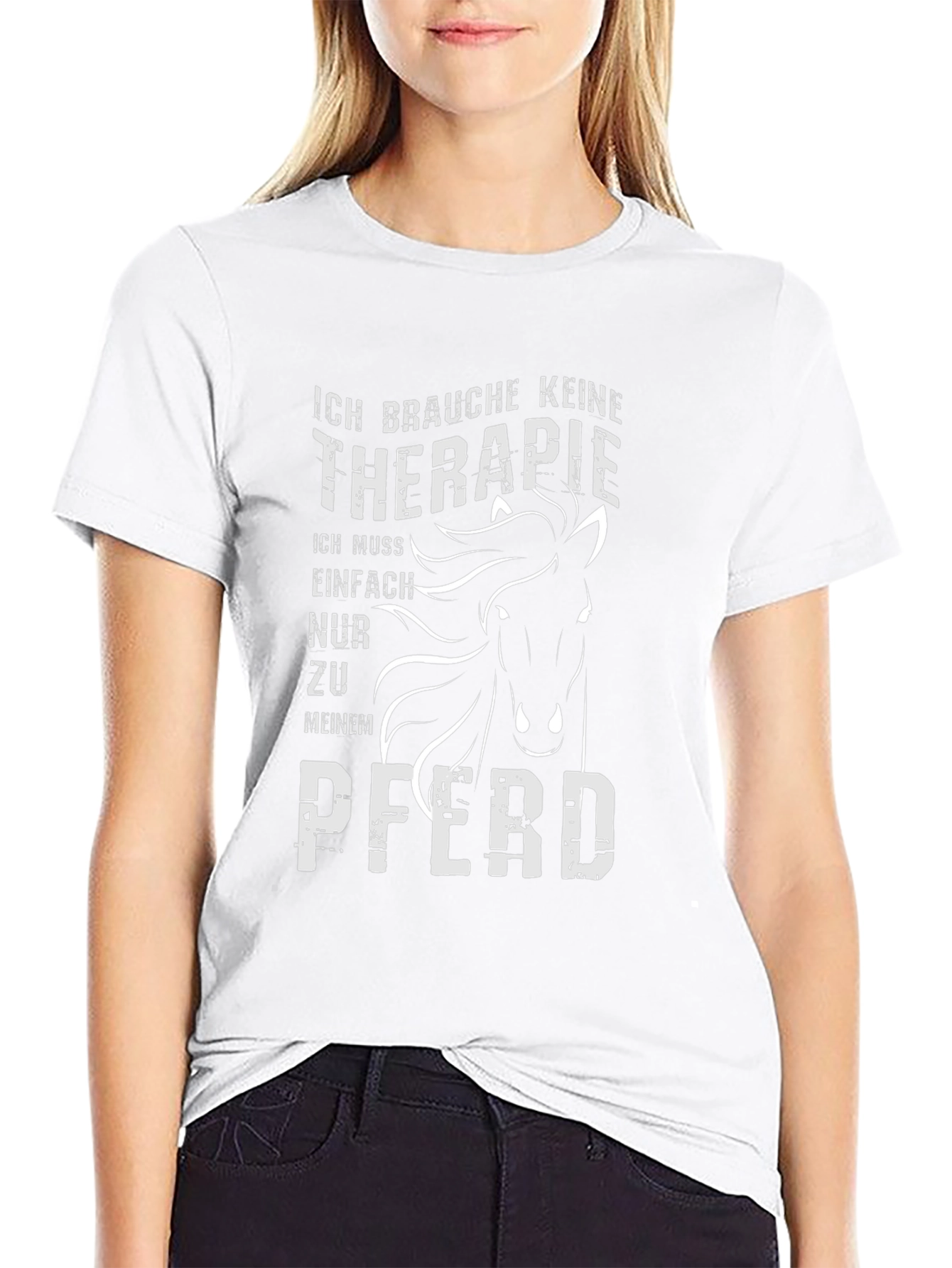 Ich Brauche Keine Therapie Horse T-Shirt