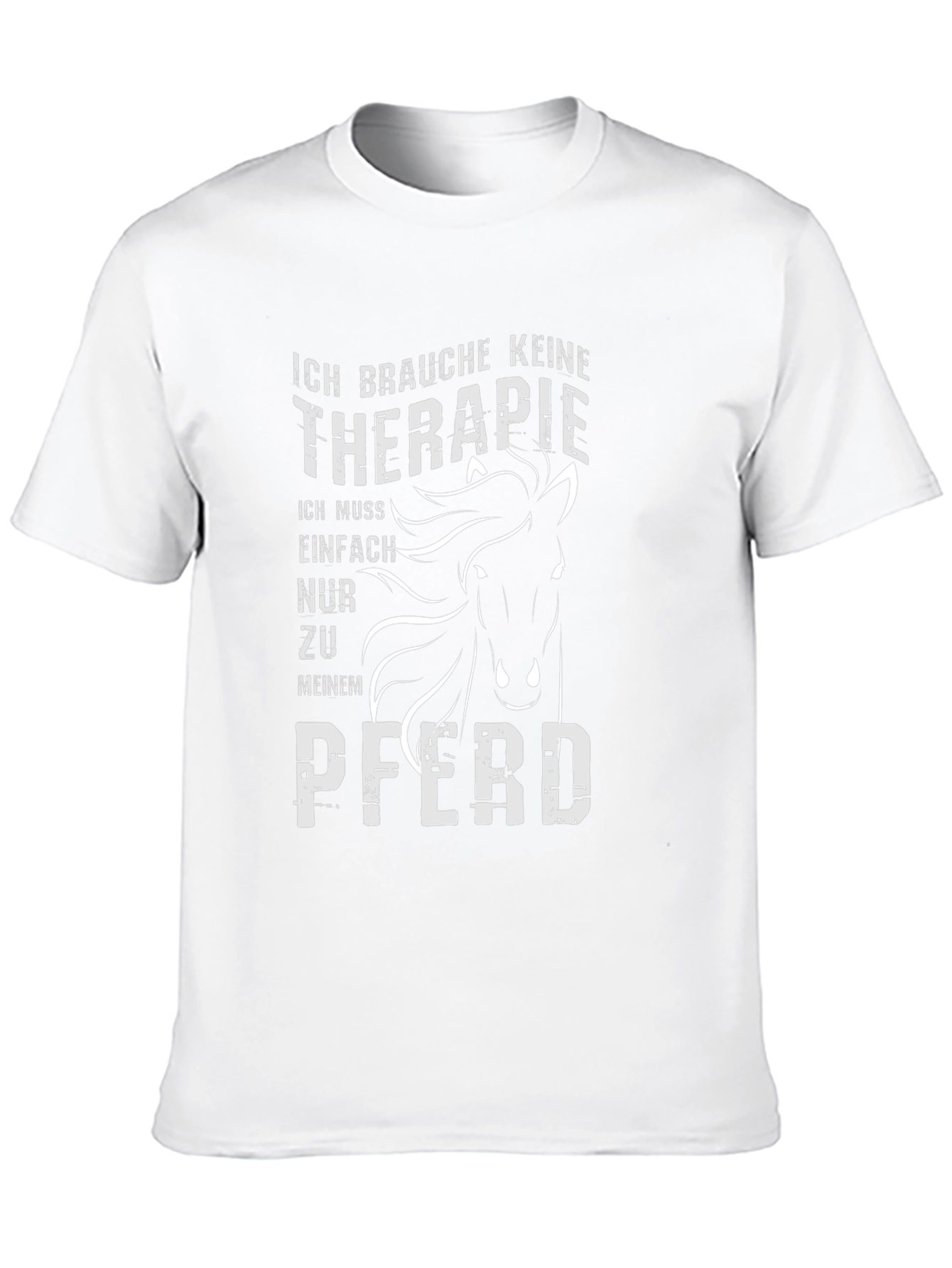 Ich Brauche Keine Therapie Horse T-Shirt