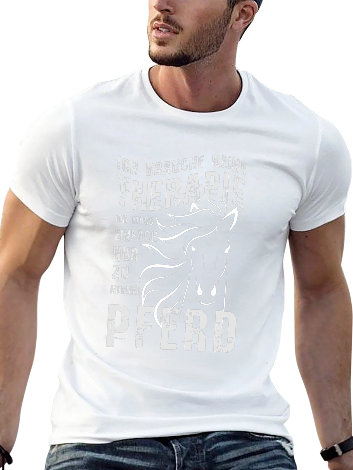 Ich Brauche Keine Therapie Horse T-Shirt