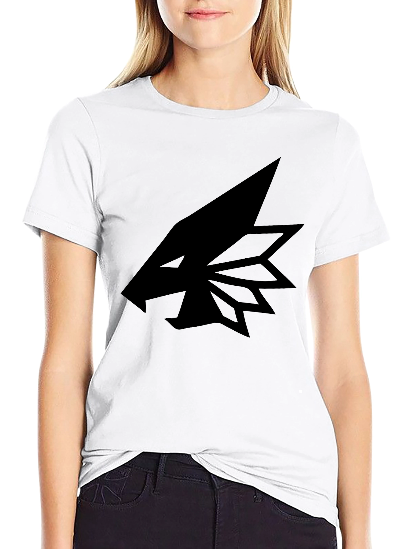 Geometric Wolf Graphic T-Shirt