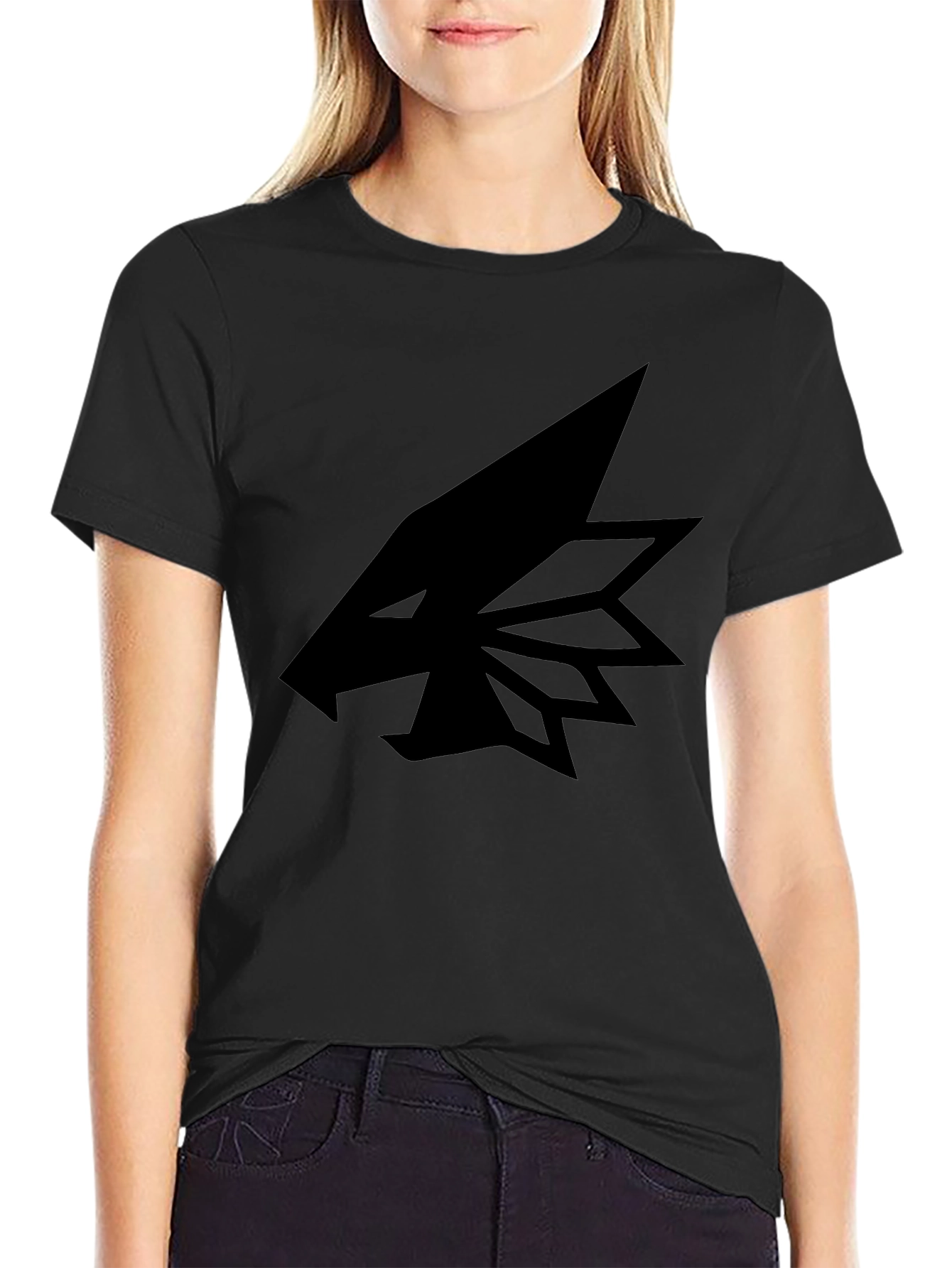 Geometric Wolf Graphic T-Shirt