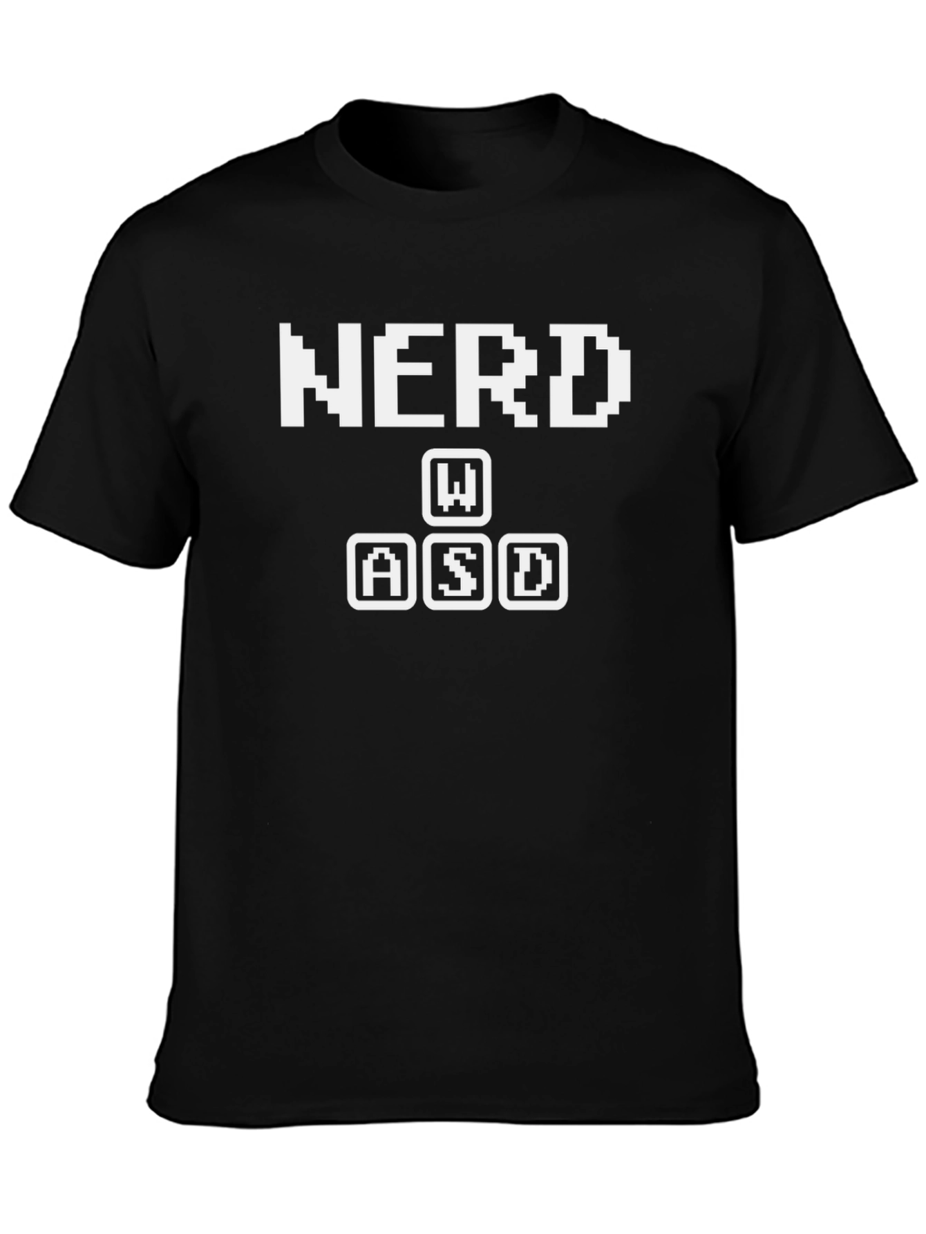 Nerd WASD Gaming T-Shirt - Black