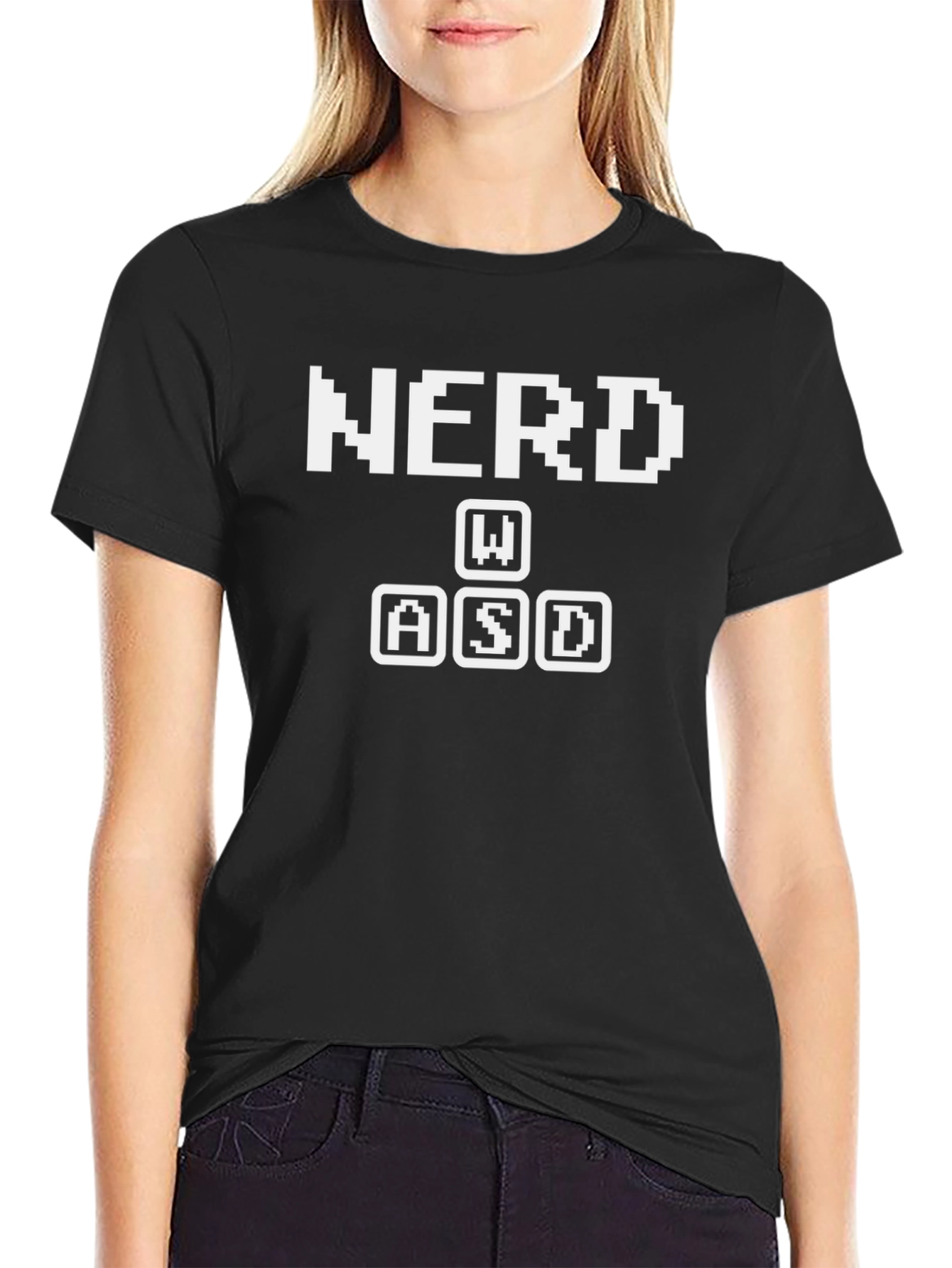 Nerd WASD Gaming T-Shirt - Black