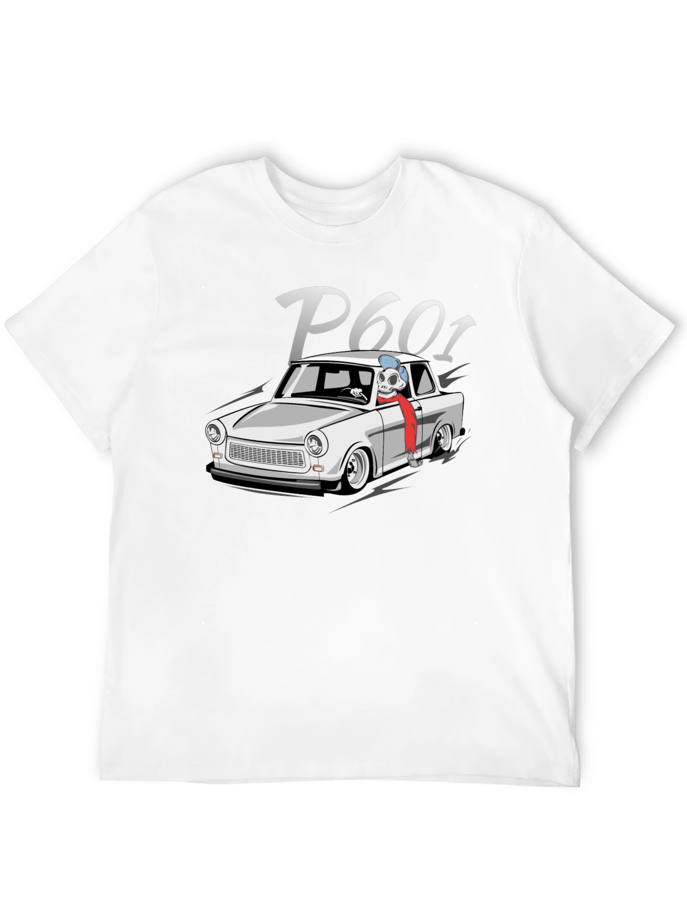 Trabant P601 Skeleton Driver Black T-Shirt