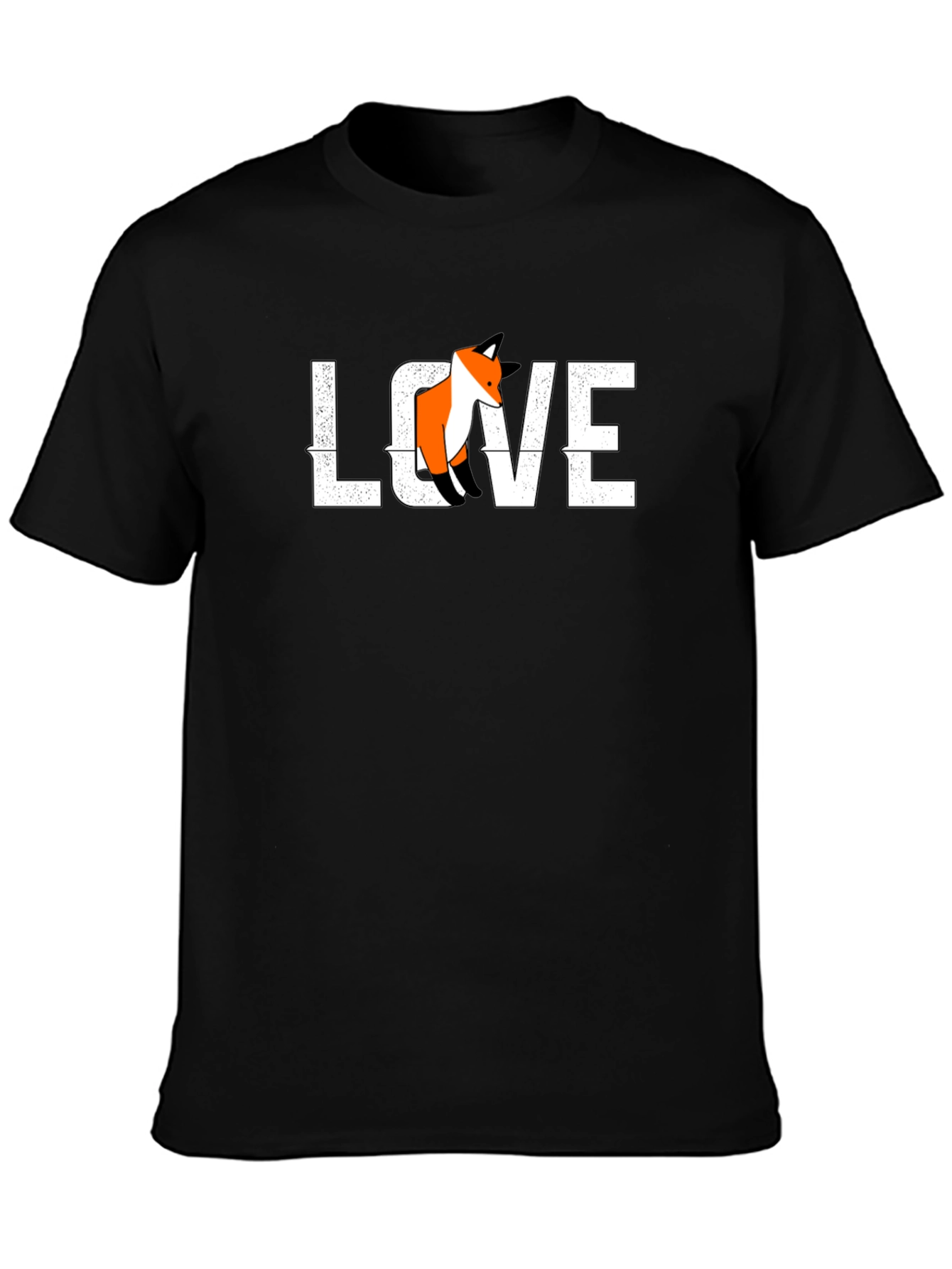 Love Fox Graphic Tee - Black