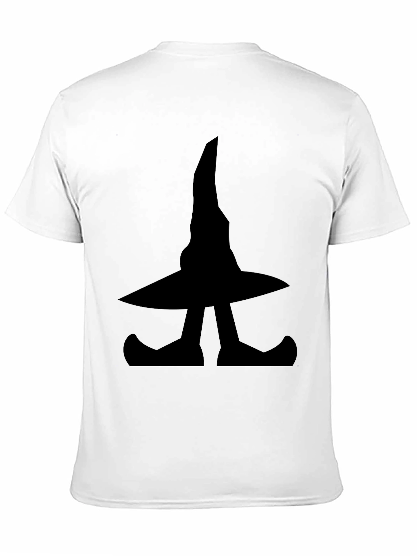 Witch Hat & Feet Graphic Black T-Shirt