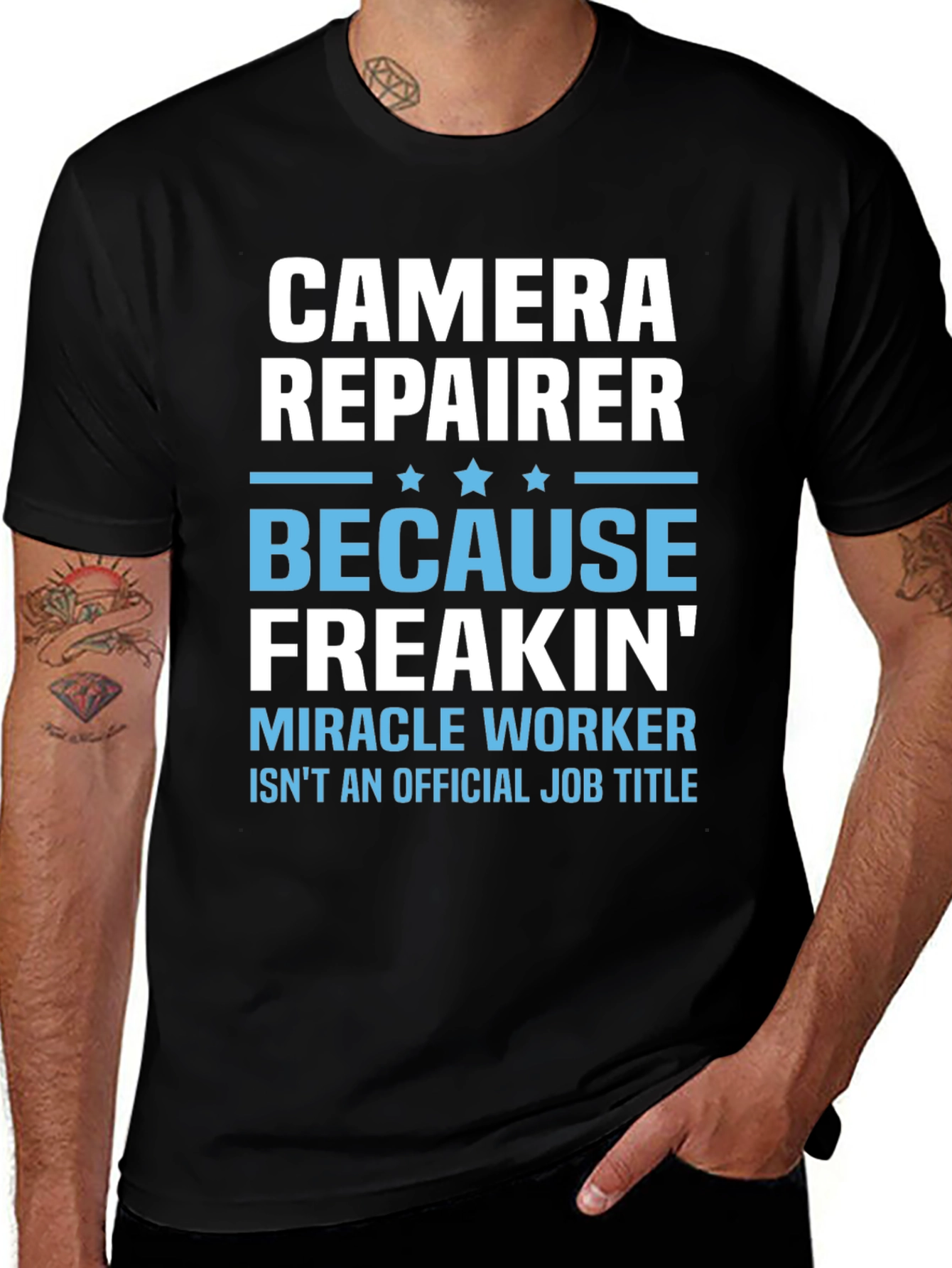 Camera Repairer T-Shirt - Funny Job Title Tee