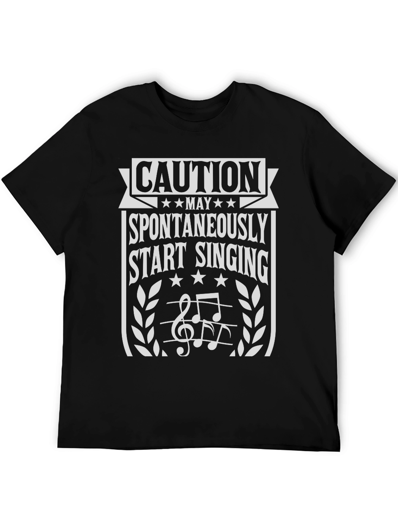 Caution May Start Singing Graphic T-Shirt